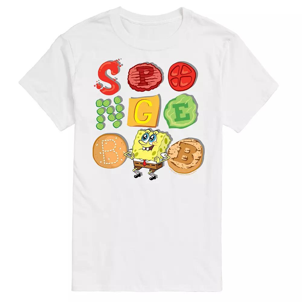 Big & Tall SpongeBob SquarePants Krabby Patty Contents Graphic Tee, Men's,  Product Image