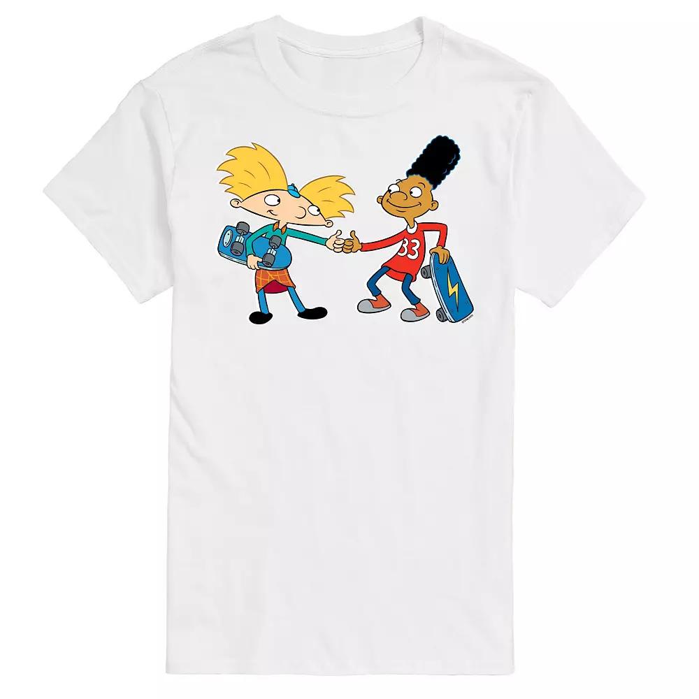 Big & Tall Hey Arnold! Gerald And Arnold's Secret Handshake Graphic Tee, Men's,  Product Image