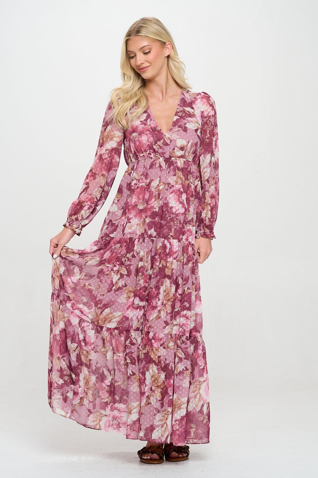 Camellia Mauve Maxi Dress Product Image