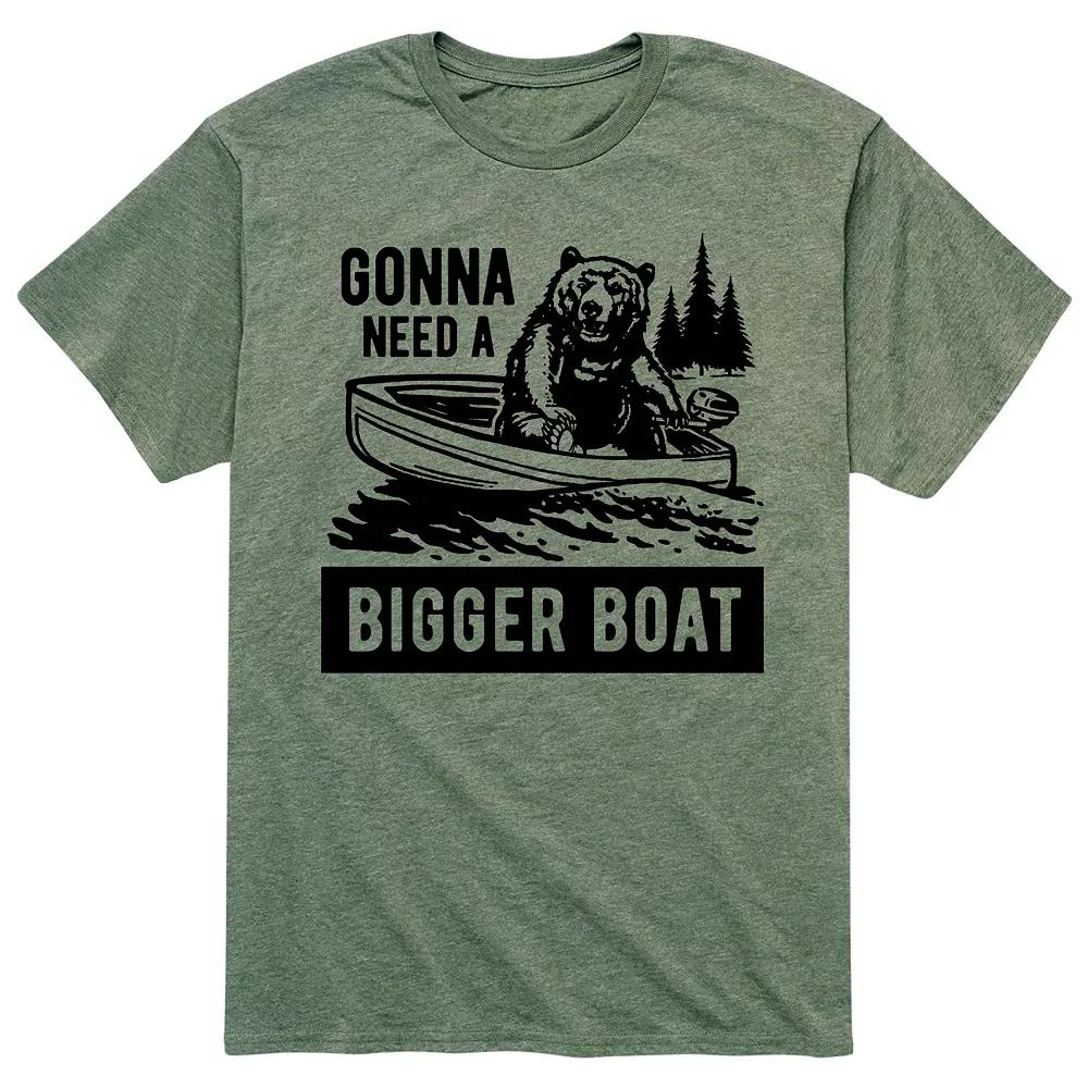 Men's "Gonna Need A Bigger Boat" Bear Tee,  Product Image