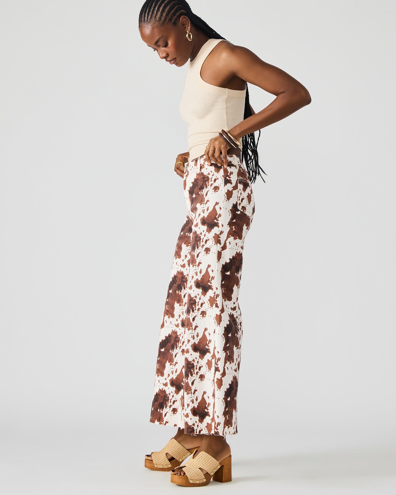 HARLI JEAN BROWN COW PRINT Female Product Image