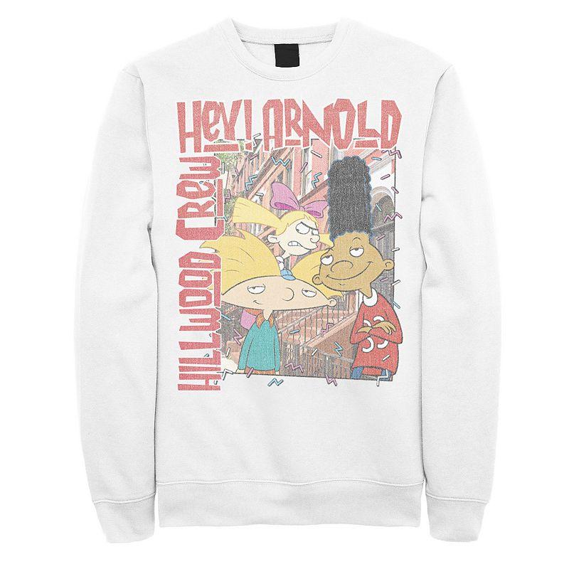 Men's Nickeloden Hey Arnold Colorful Hillwood Poster Sweatshirt,  Product Image