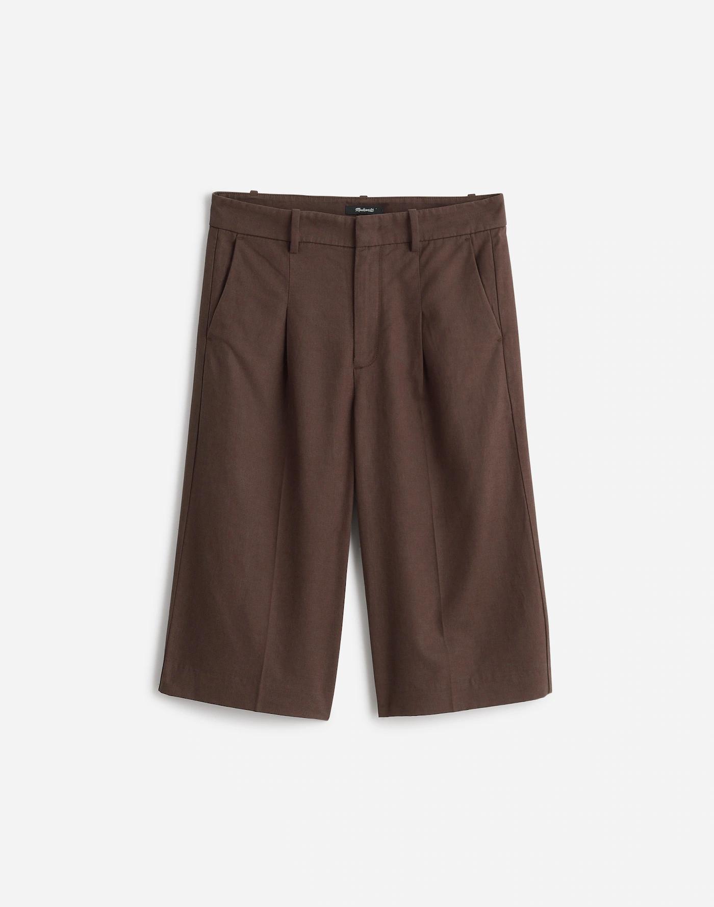 Slouchy Shorts in Drapey Twill Product Image
