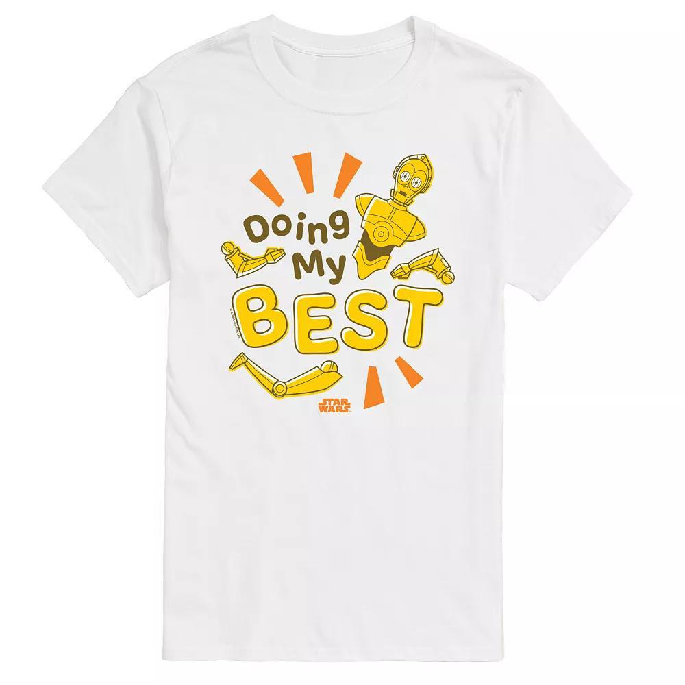 Big & Tall Star Wars C-3PO Doing My Best Graphic Tee, Men's,  Product Image