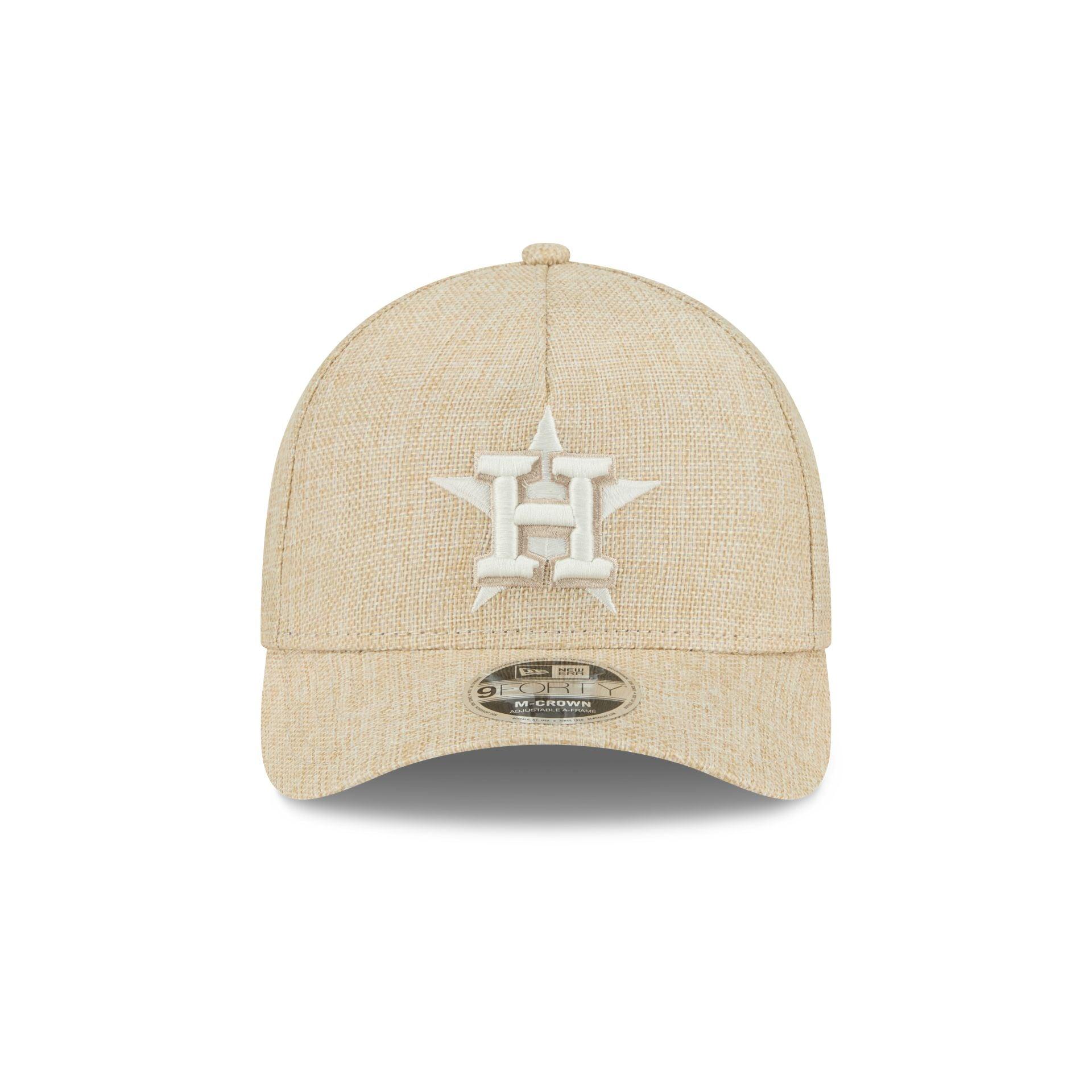 Houston Astros Cotton Weave Stone 9FORTY M-Crown A-Frame Snapback Hat Male Product Image