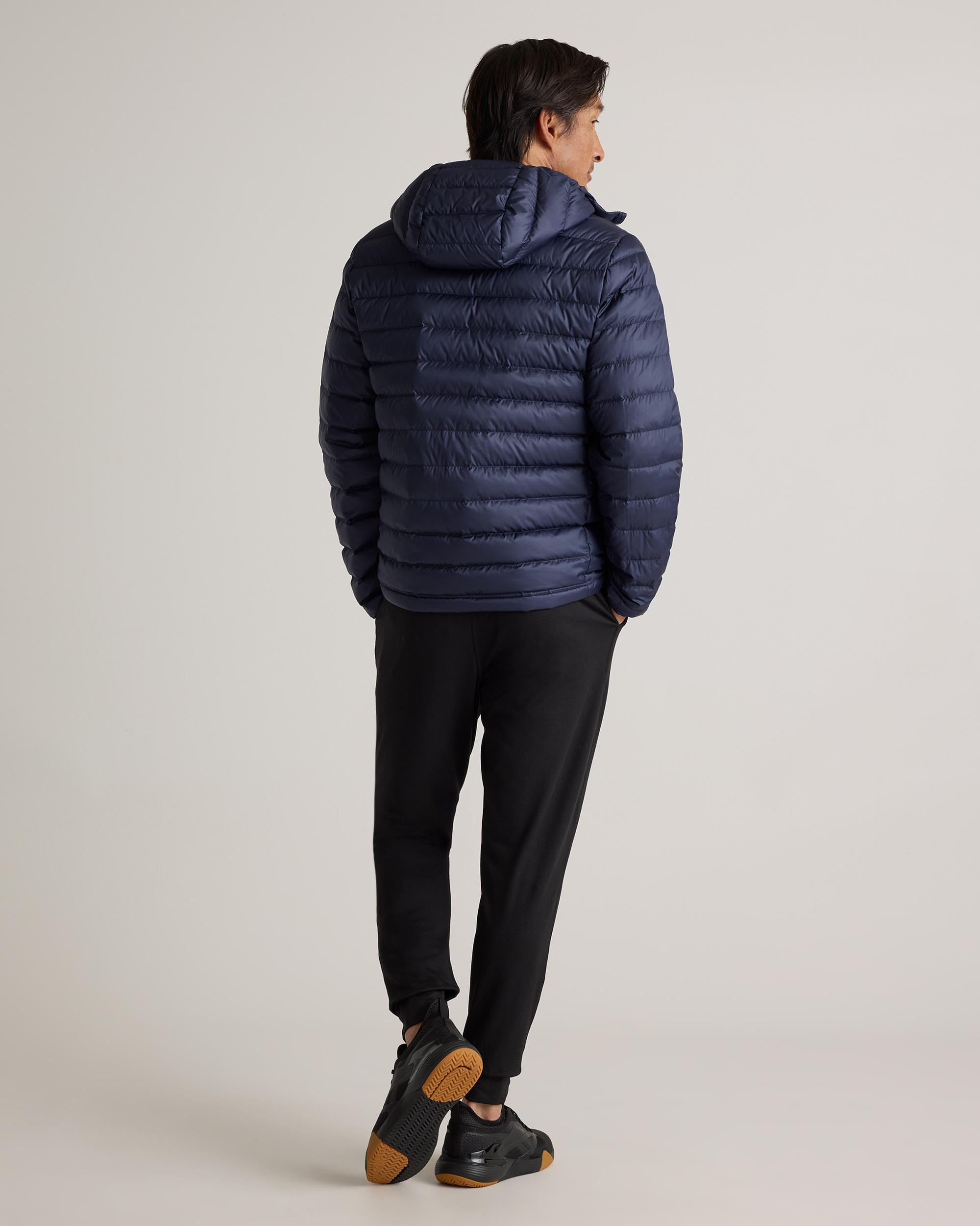 Quince | Men's Lightweight Down Packable Puffer Hooded Jacket Recycled Polyester Product Image