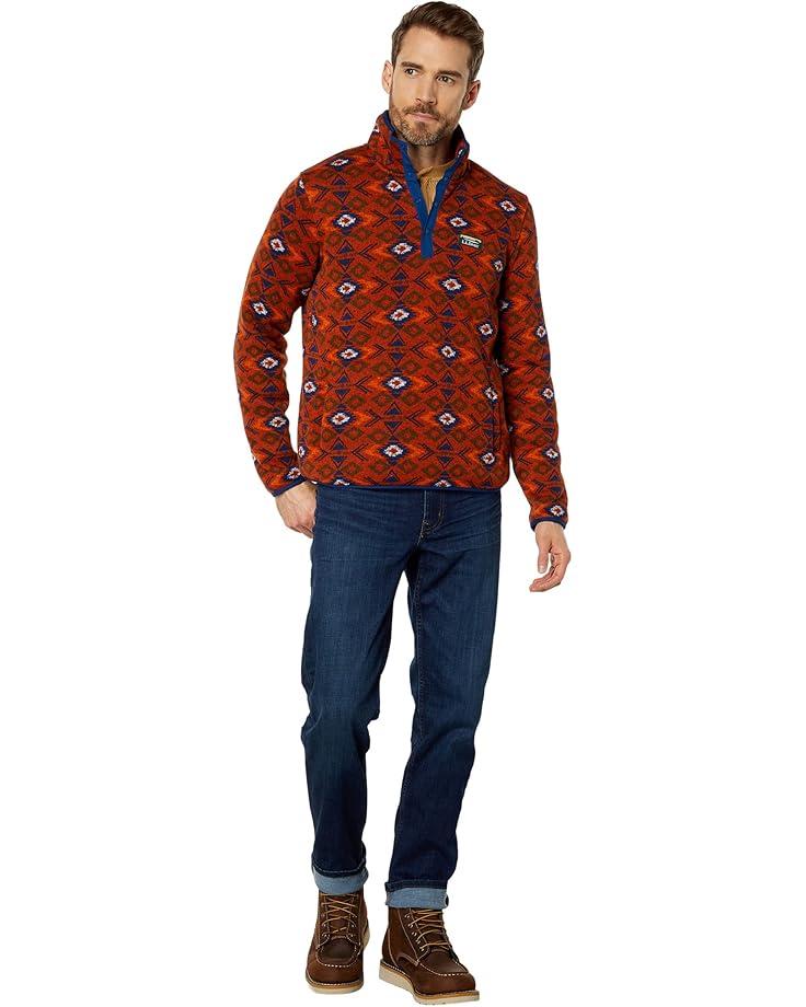 Men's L.L.Bean Sweater Fleece Pullover Printed Product Image