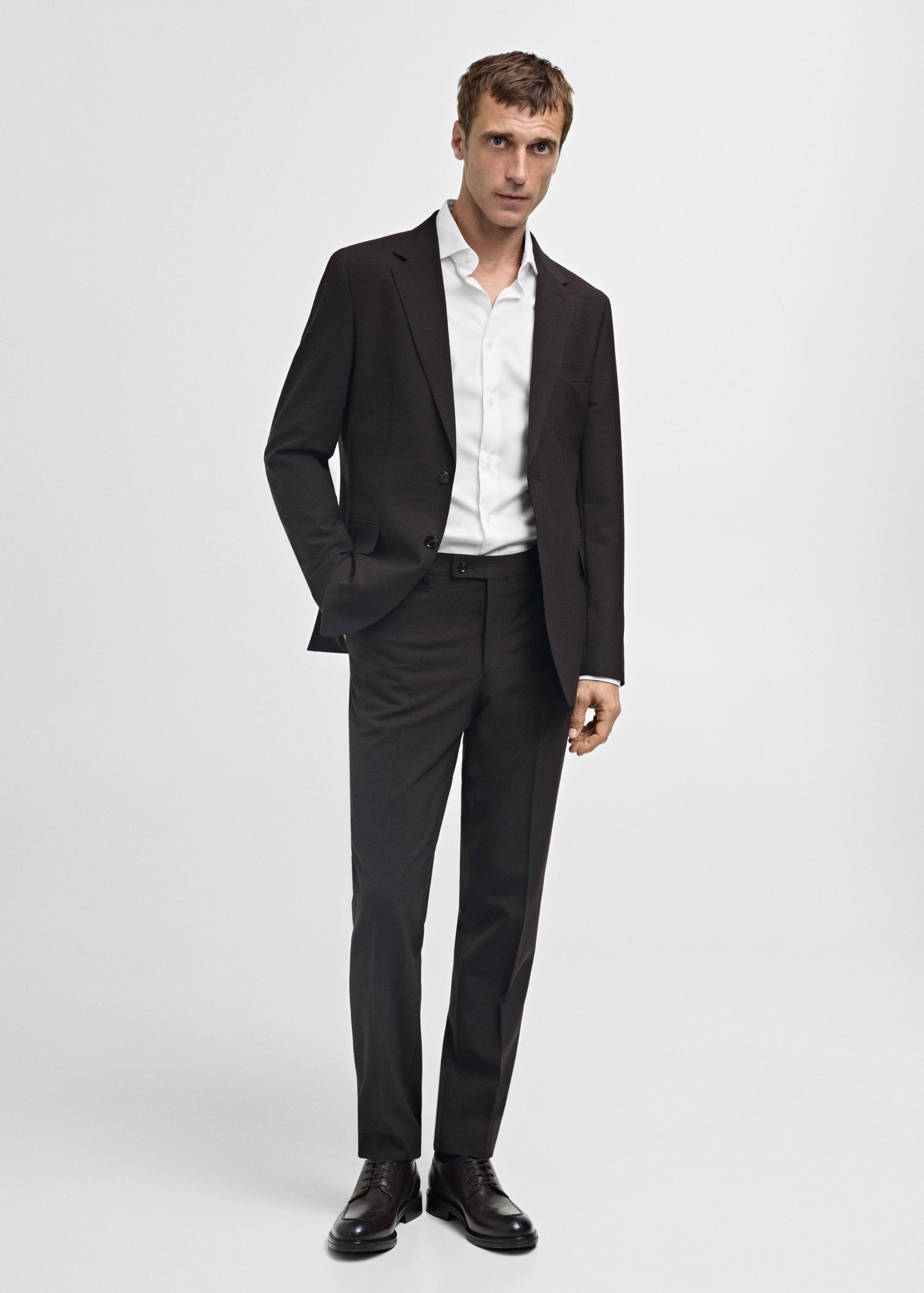 100% cotton slim fit shirt - Men | MANGO USA Product Image