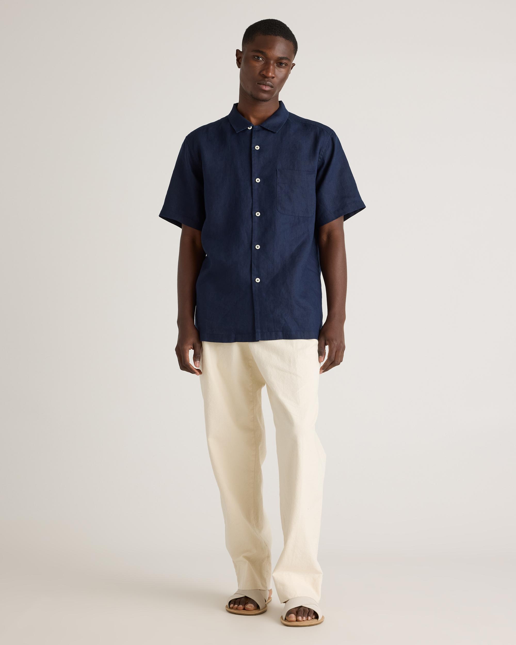 Quince | Men's 100% European Linen Camp Shirt Product Image