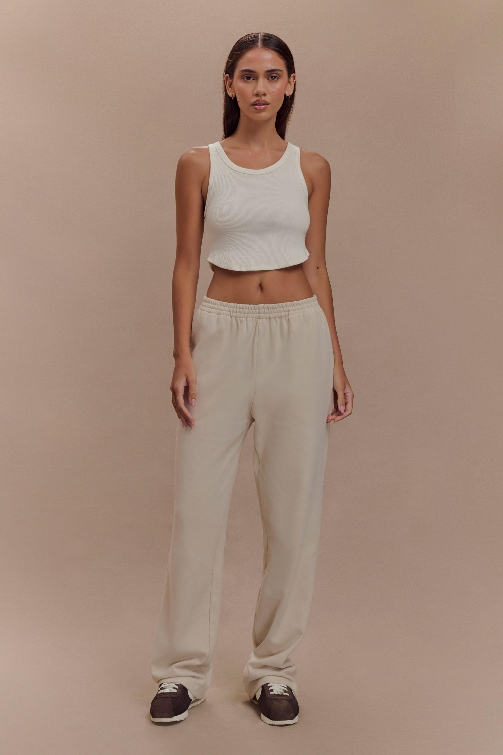 Blake Straight Leg Joggers - Stone Product Image