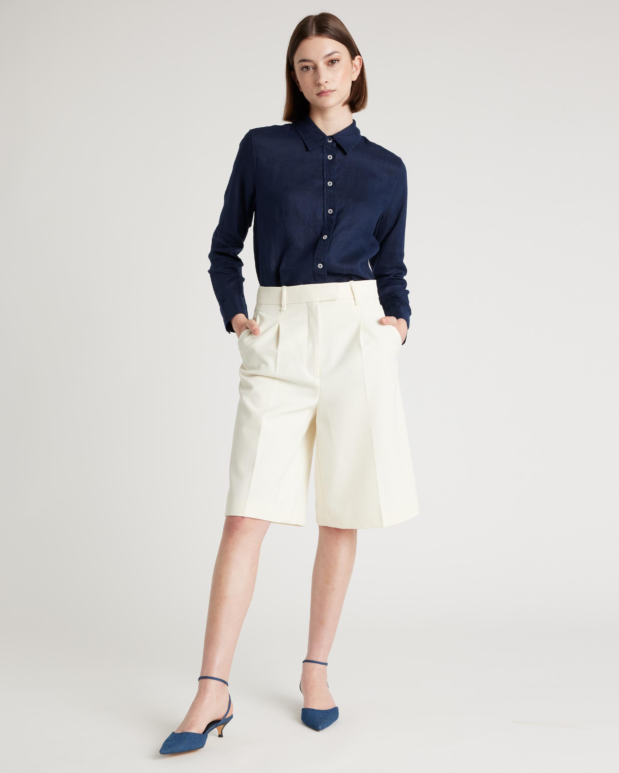 Quince | Women's 100% European Linen Long Sleeve Shirt Product Image