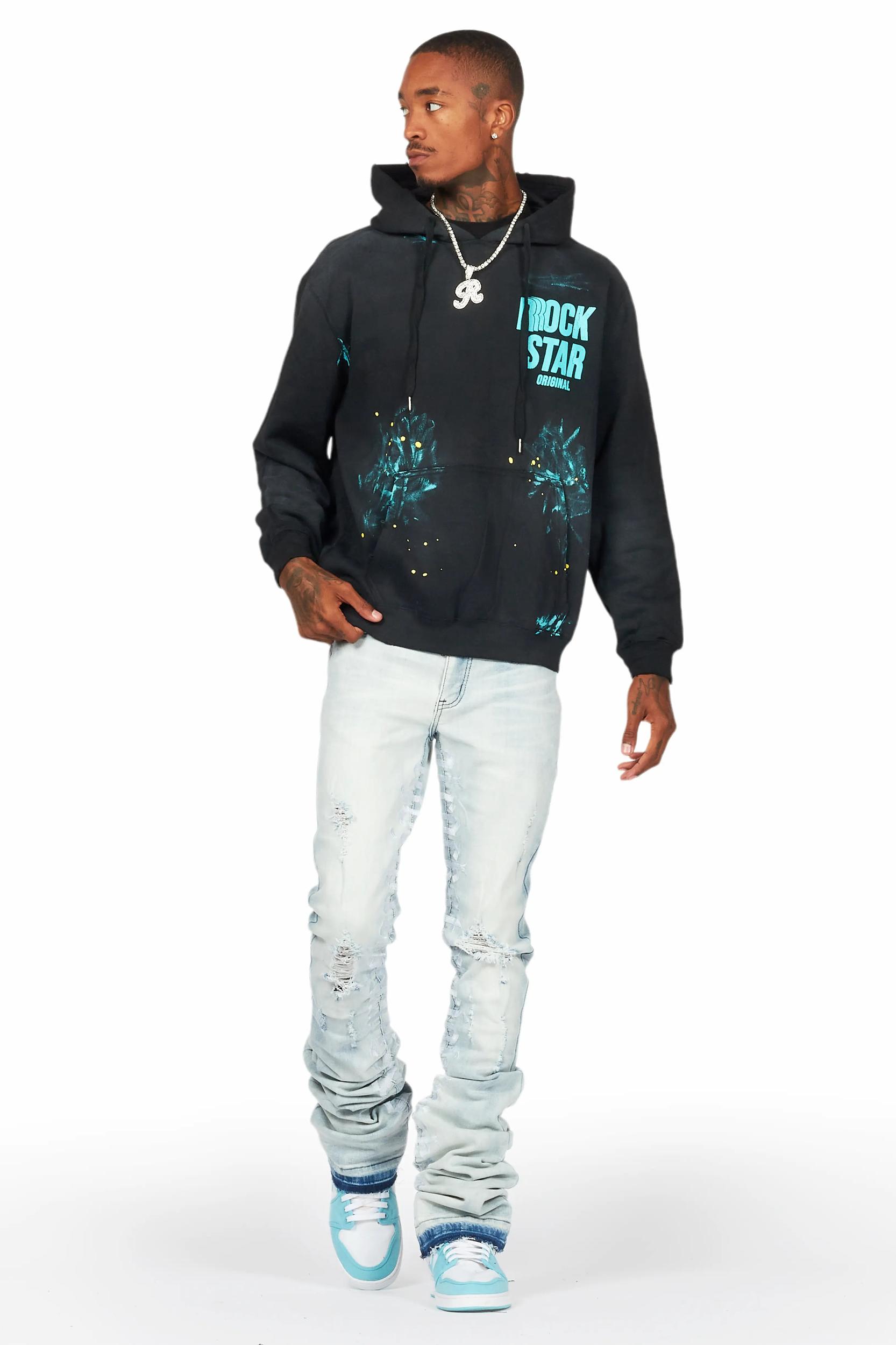 Colette Blue Wash Super Stacked Flare Jean Male Product Image