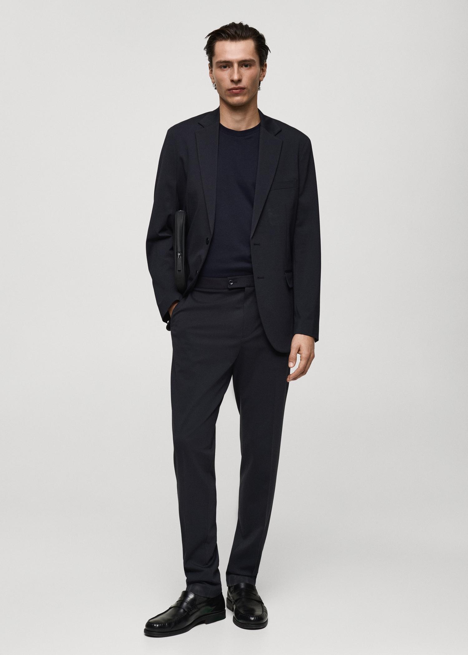 Medium-weight regular-fit t-shirt - Men | MANGO USA Product Image