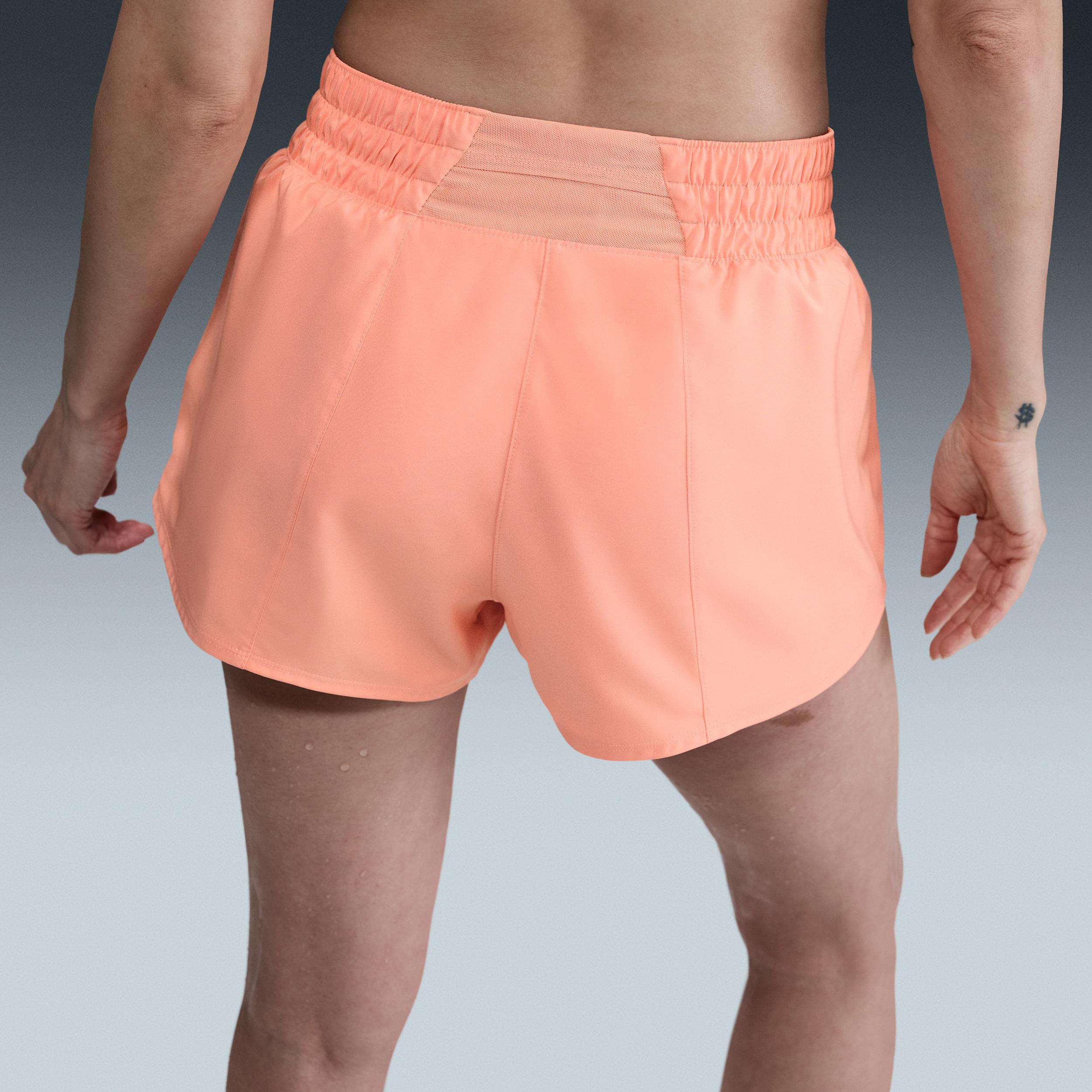 Nike Womens One Dri-FIT Mid-Rise 3 Brief-Lined Shorts | DX6010-844 Product Image