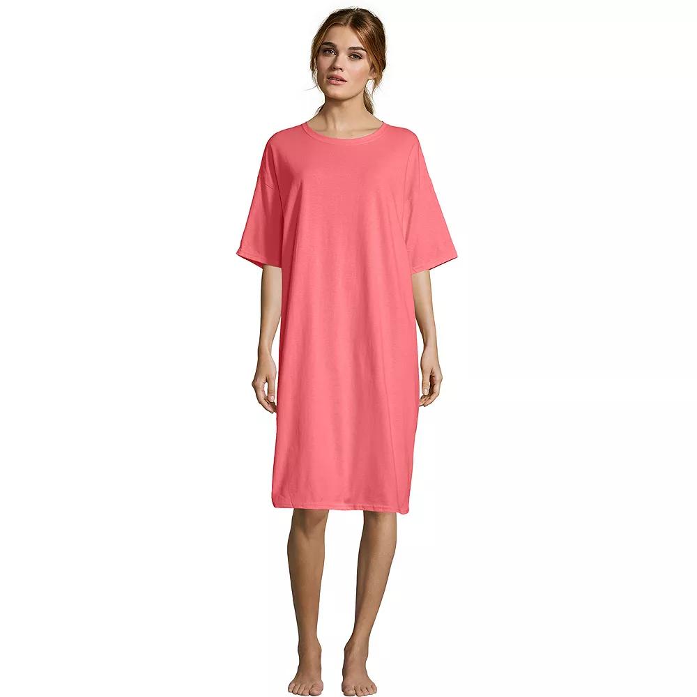Women's Hanes® Wear-Around Lounge Shirt, Pale Pink Product Image