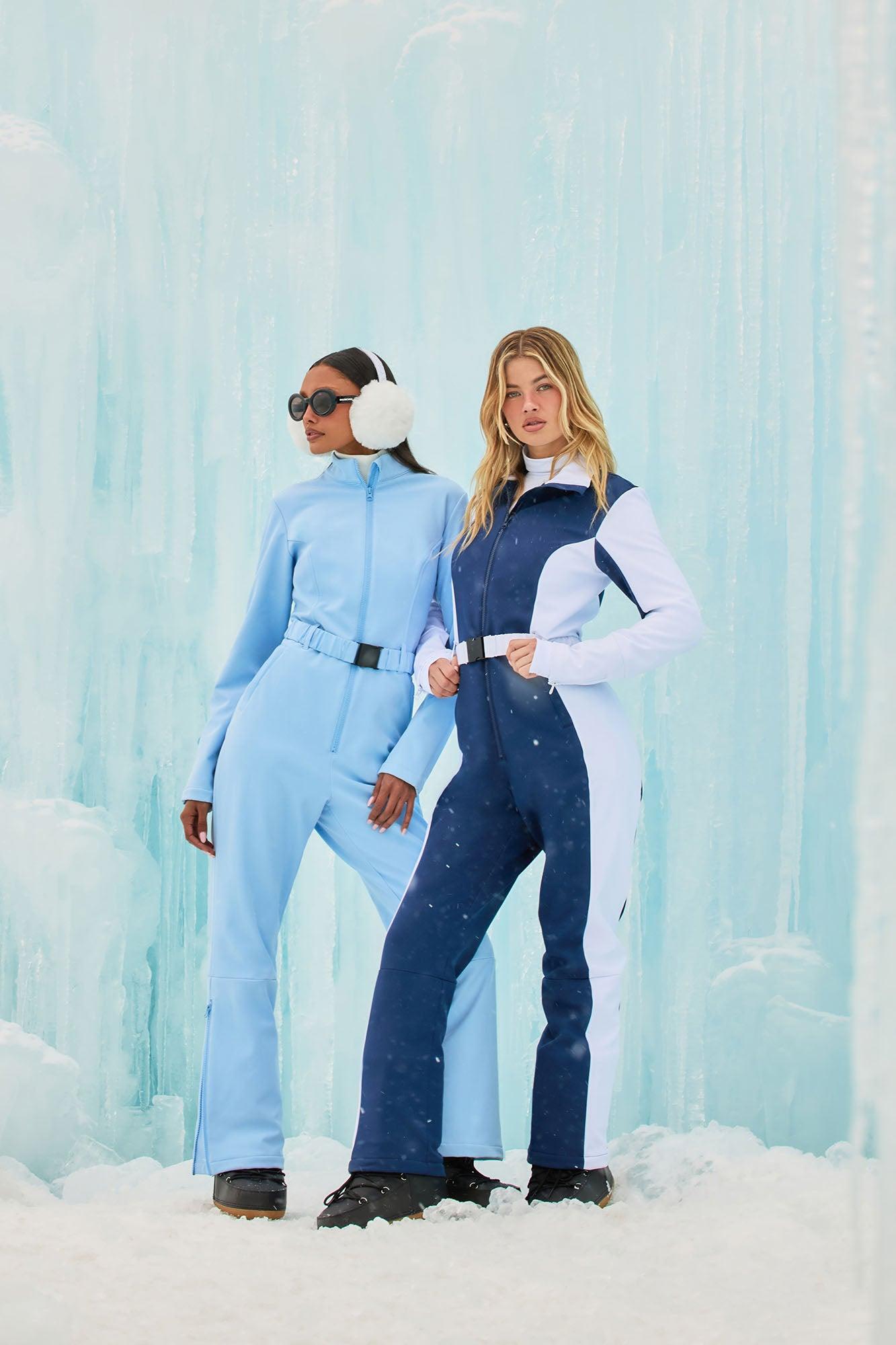 Winter Sports Ski Jumpsuit - Navy/combo Female Product Image