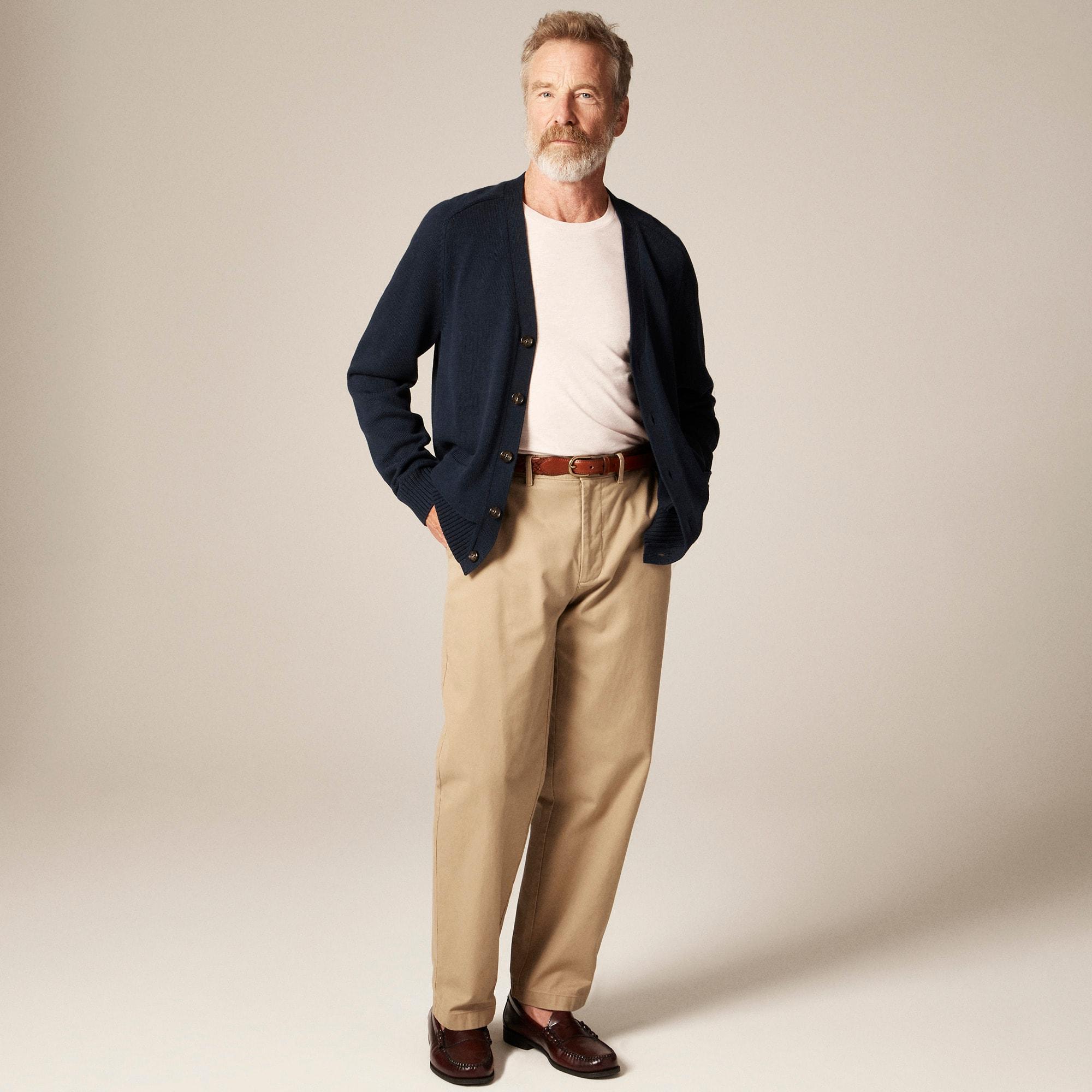 Heritage cotton V-neck cardigan Product Image