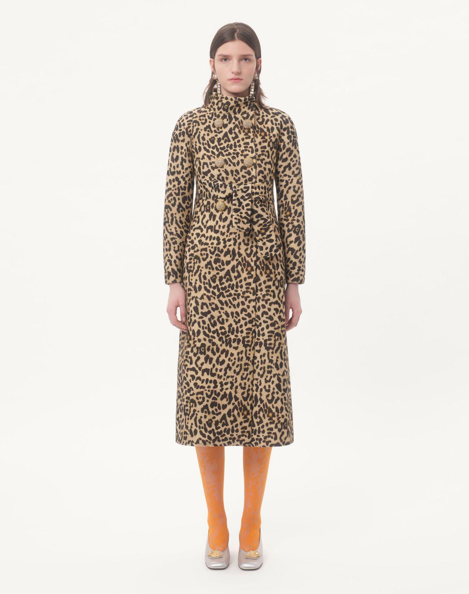 Cloth Coat In Animalier Print Product Image