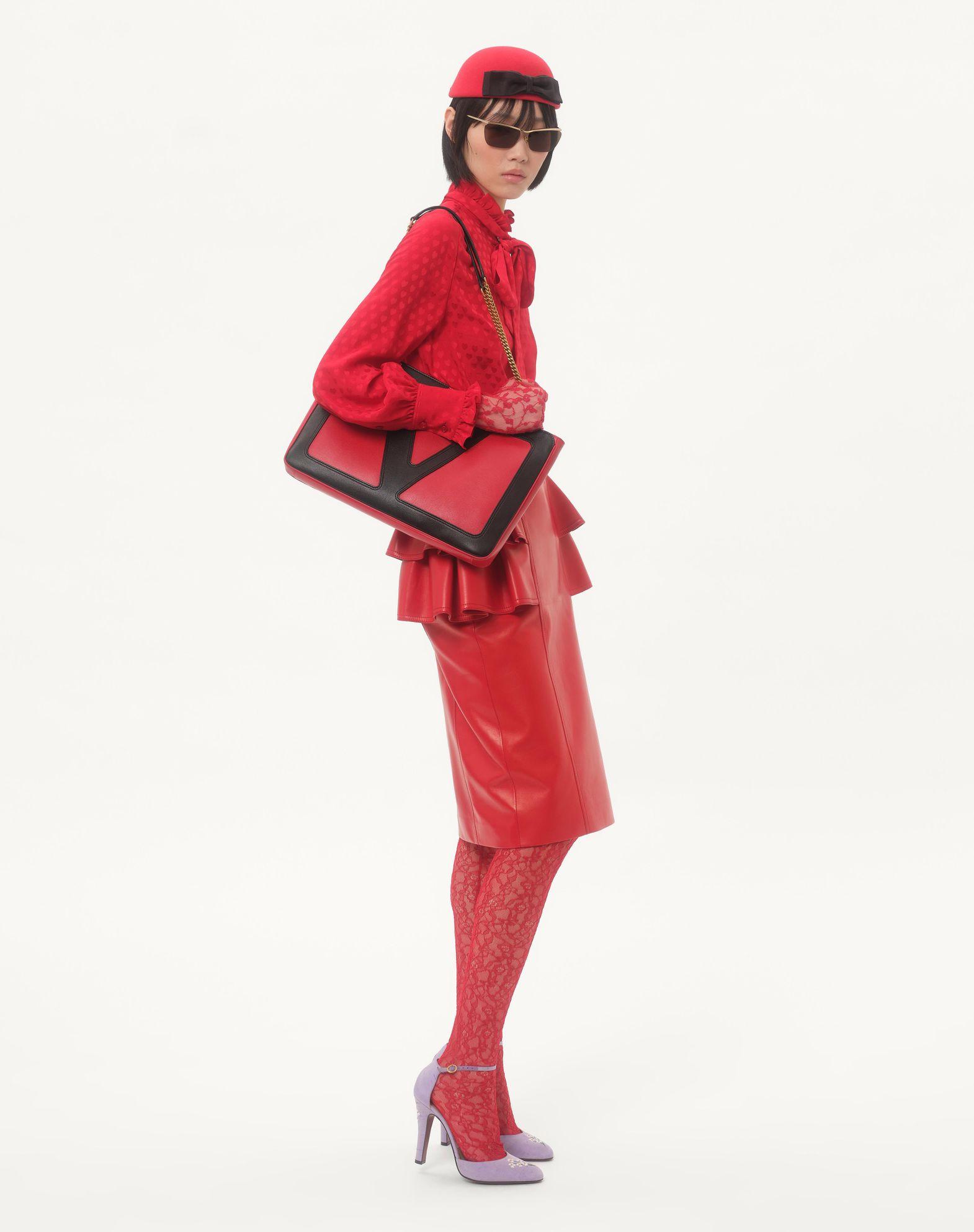 Valentino Garavani Viva Superstar Medium Nappa Leather Shopping Bag Product Image