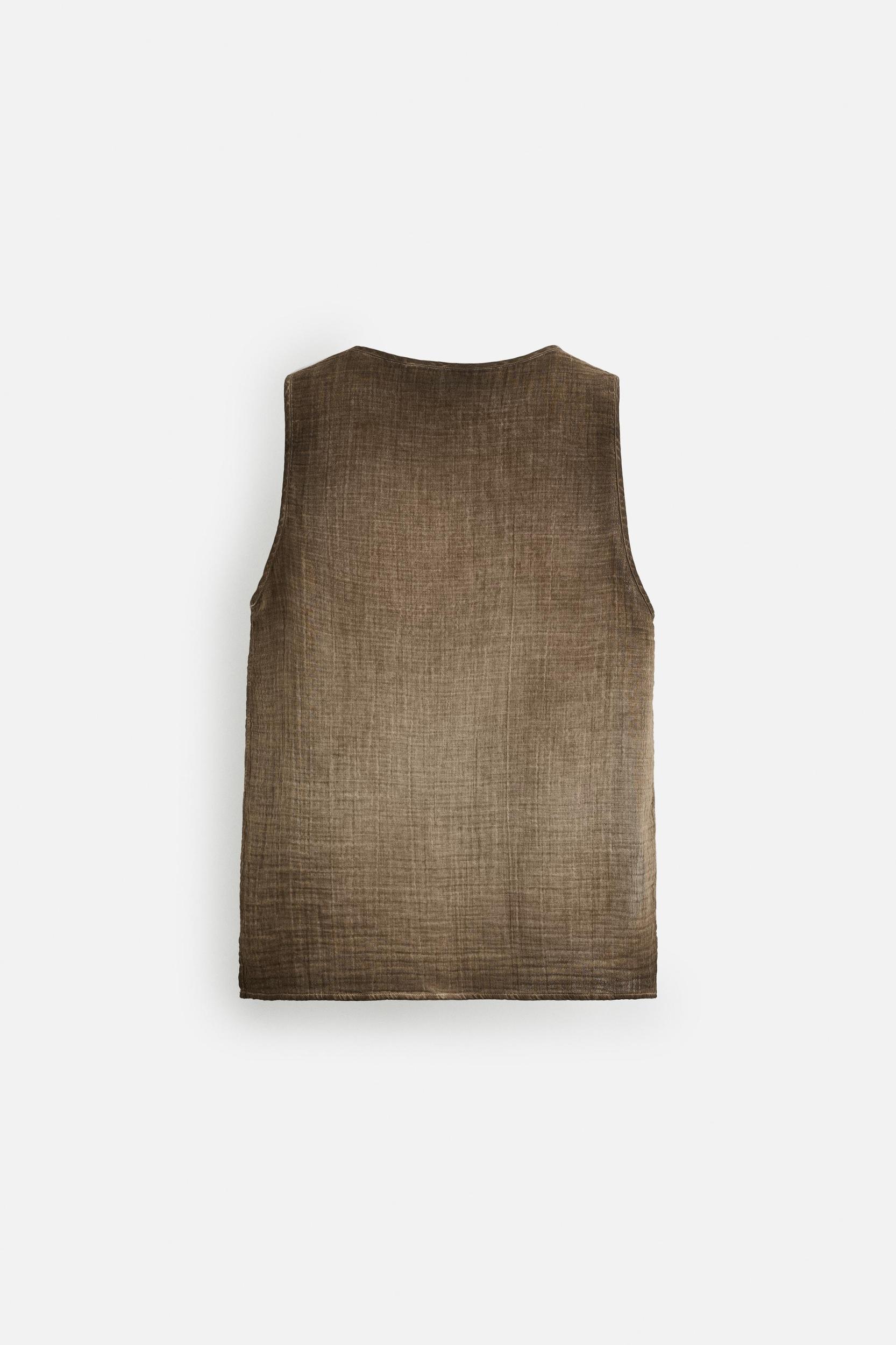 CRINKLED EFFECT TANK TOP Product Image
