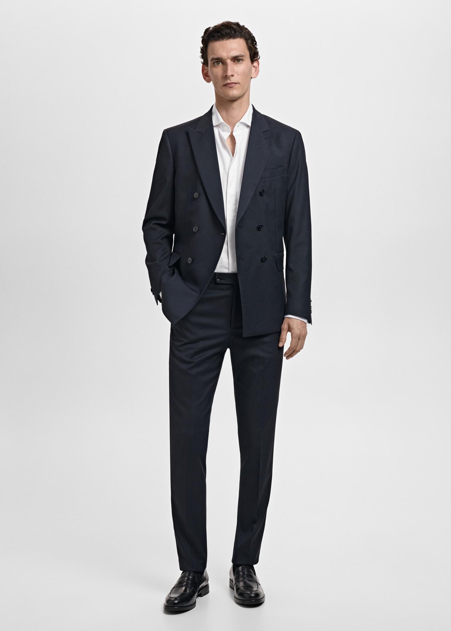 100% cotton slim-fit suit shirt - Men | MANGO USA Product Image