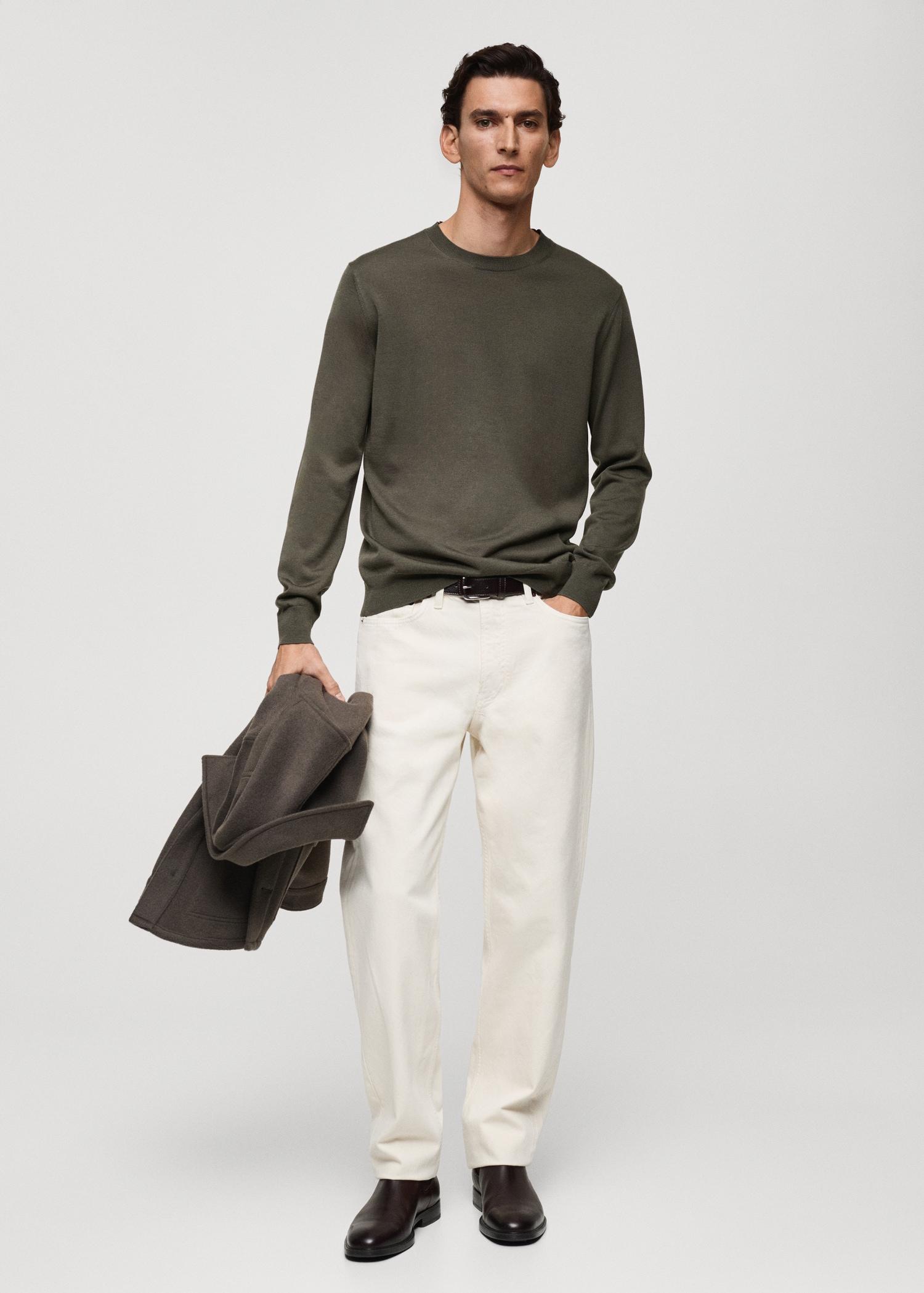 100% merino wool sweater - Men | MANGO USA Product Image