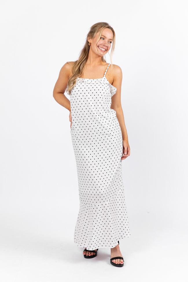 Hold Me Close To Your Heart Print Ivory Midi Dress FINAL SALE Product Image