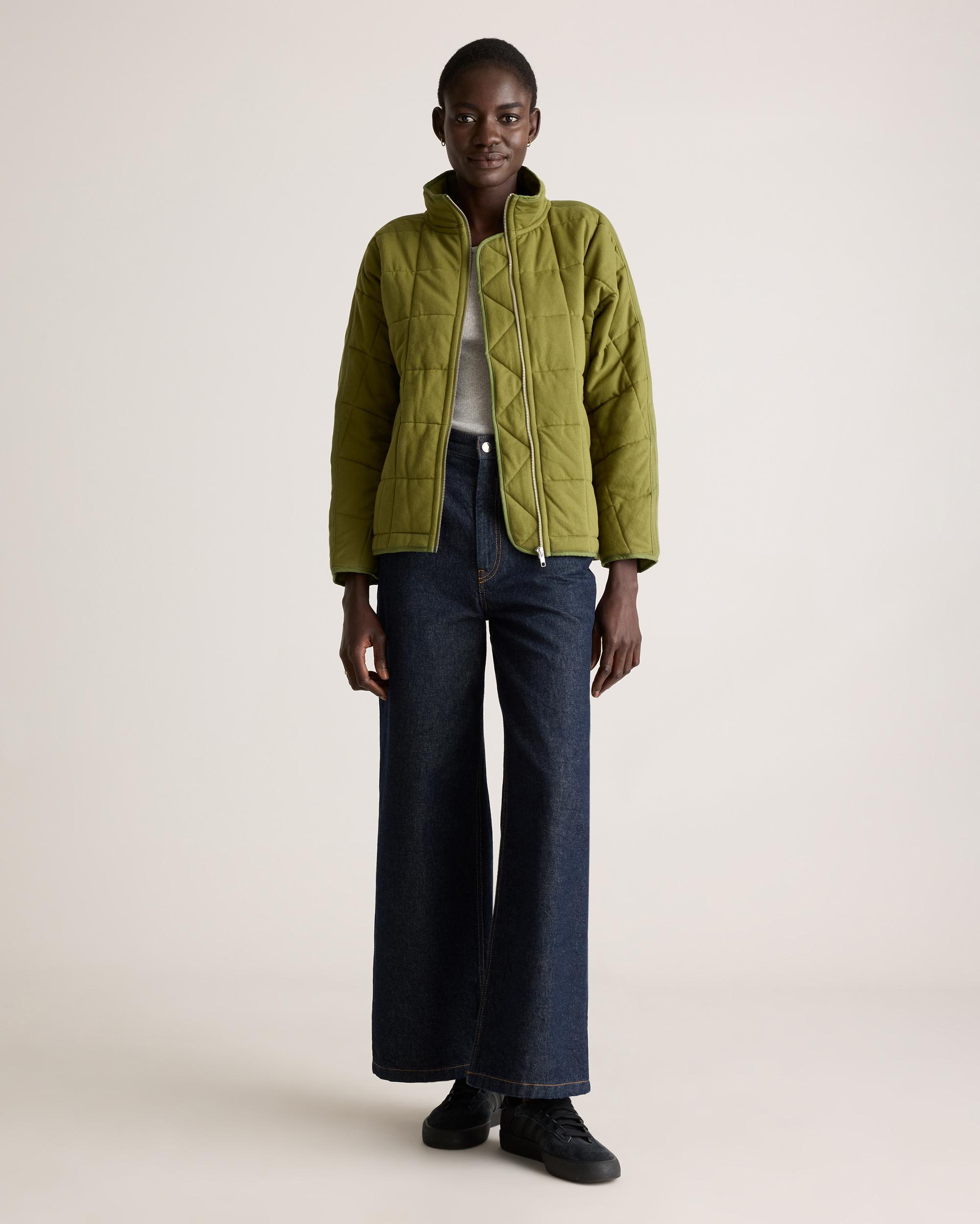 Quince | Women's Quilted Knit Jacket Size XS, Organic Cotton Product Image