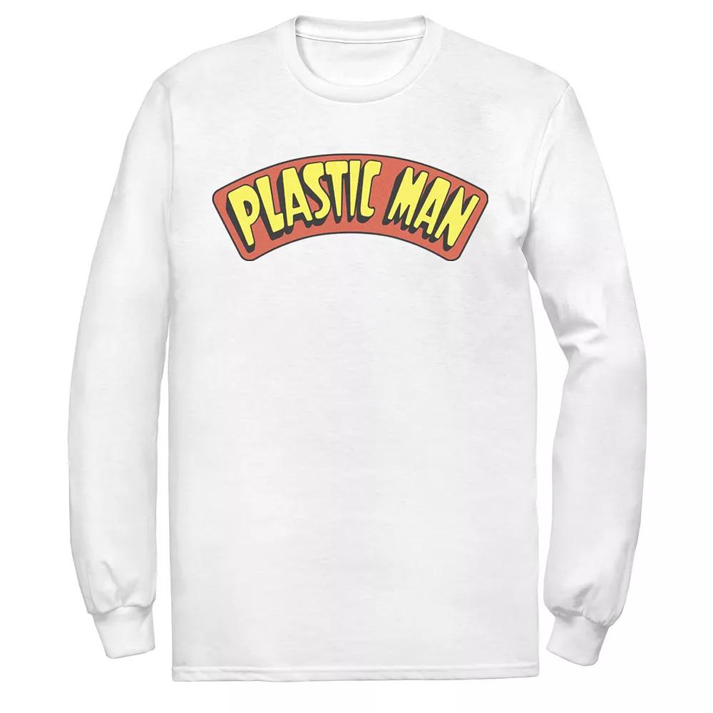 Men's DC Comics Plastic Man Text Logo Poster Tee,  Product Image