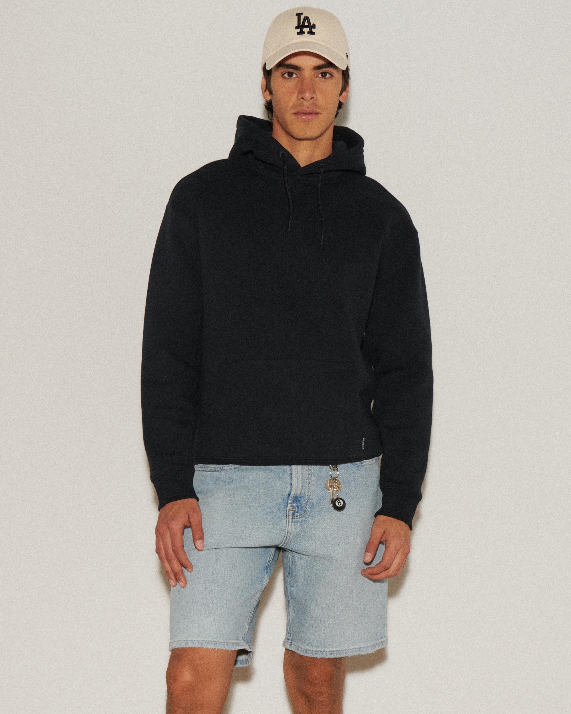 Light Wash Loose Denim Shorts 9" Product Image