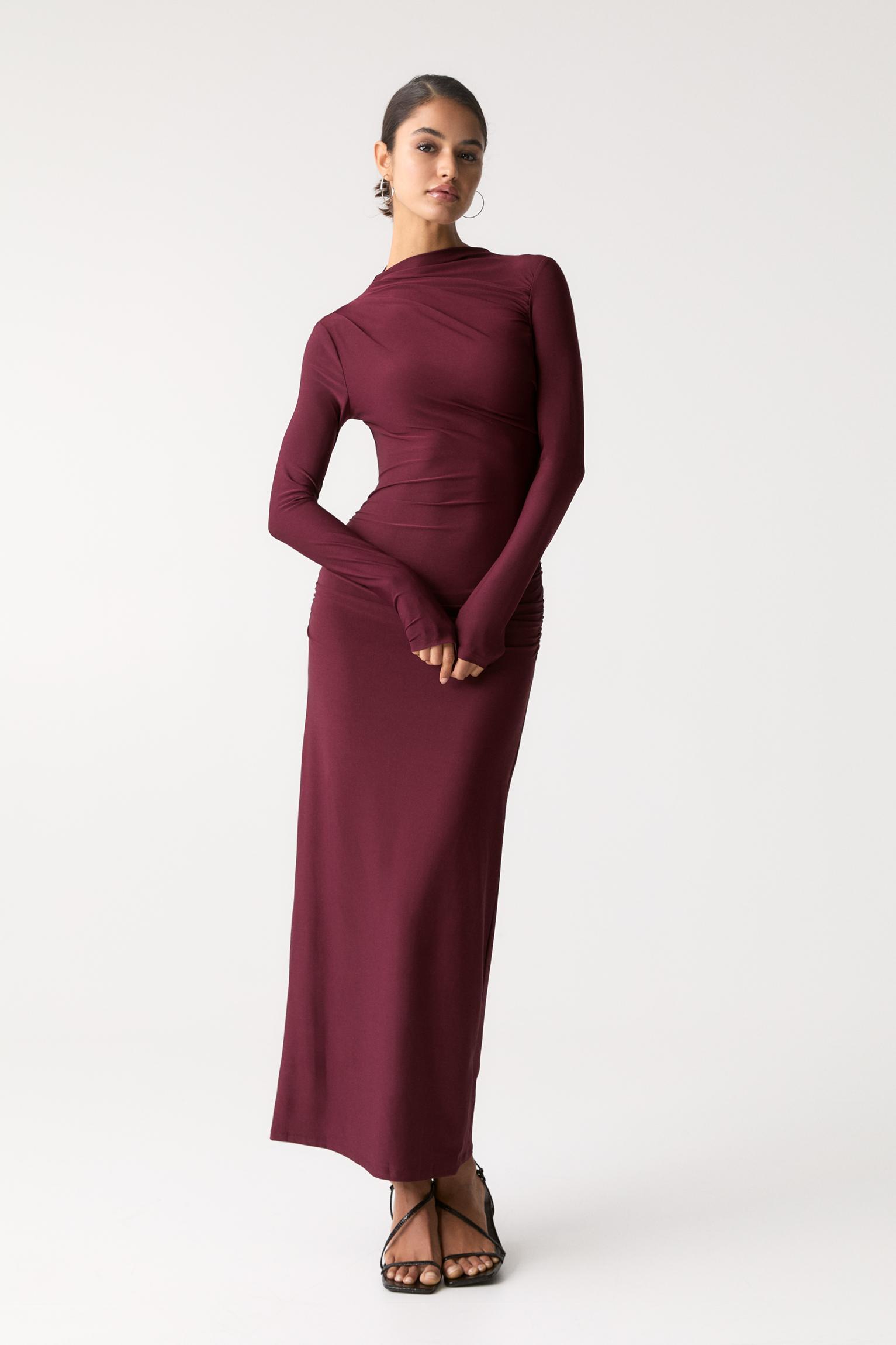 Gathered midi dress Product Image