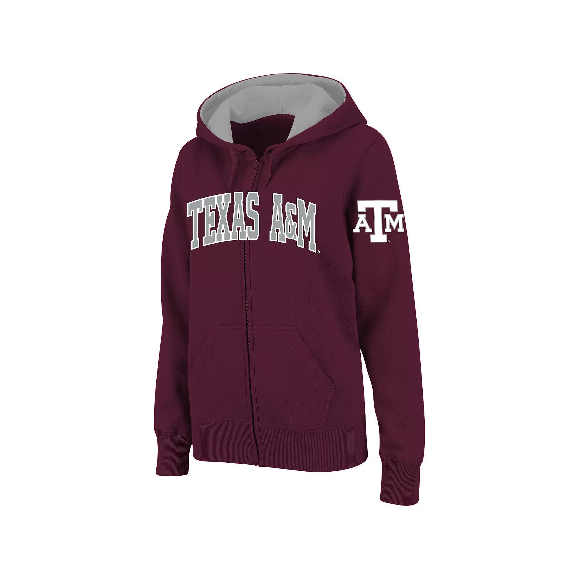 Women's Stadium Athletic Maroon Texas A&M Aggies Arched Name Full-Zip Hoodie, Size: XL, Red Product Image
