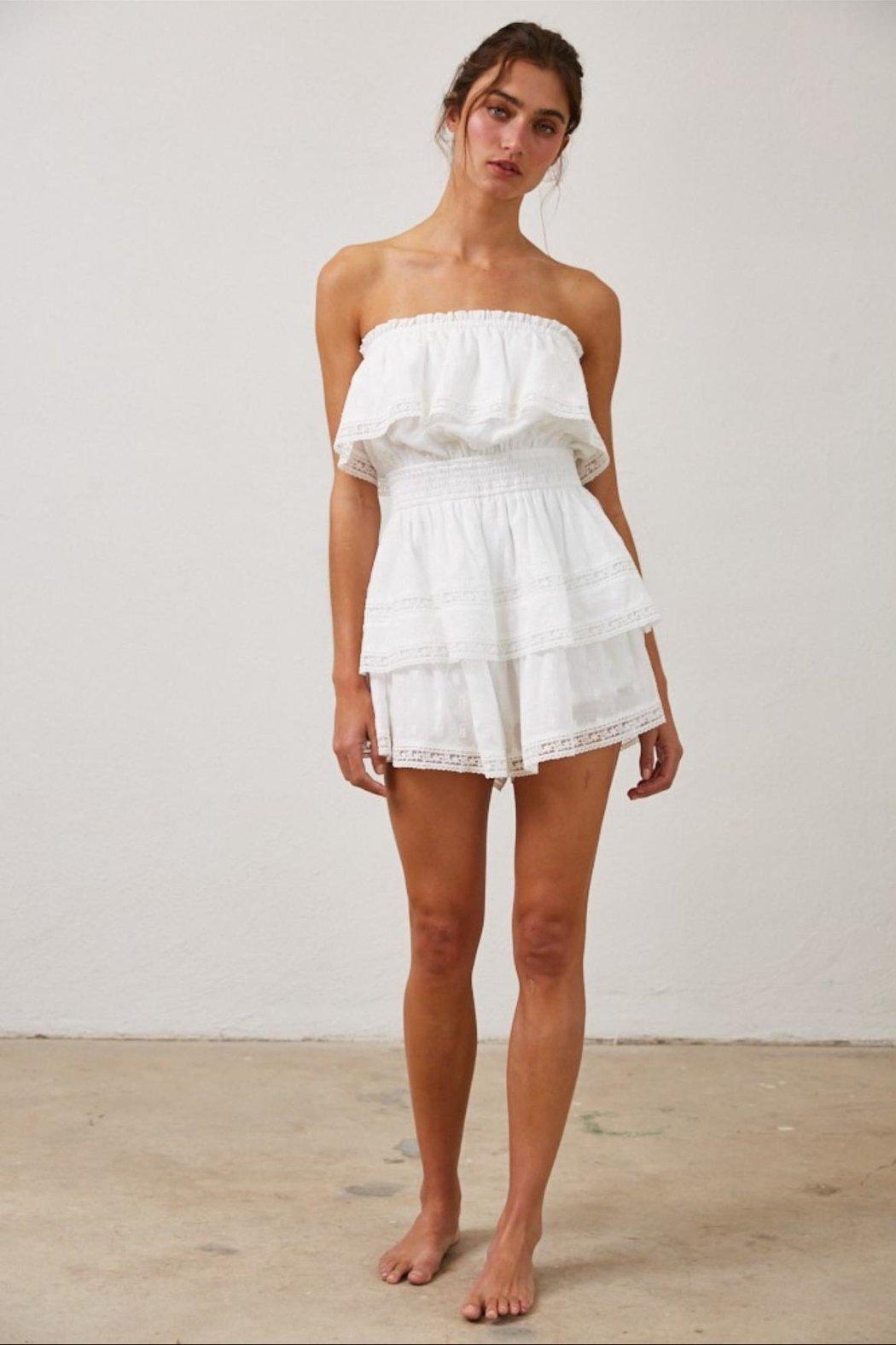 Tiered Tube Romper Product Image