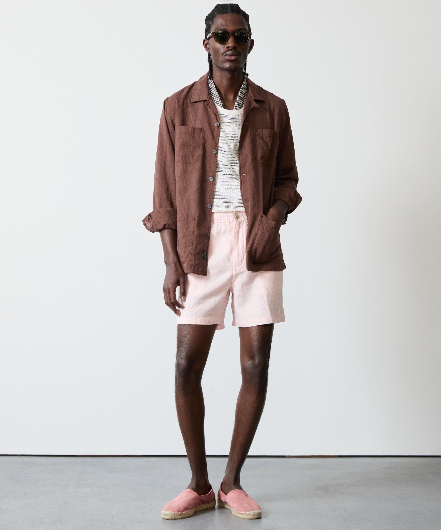 Long-Sleeve Lace Shirt in Glazed Pecan Product Image