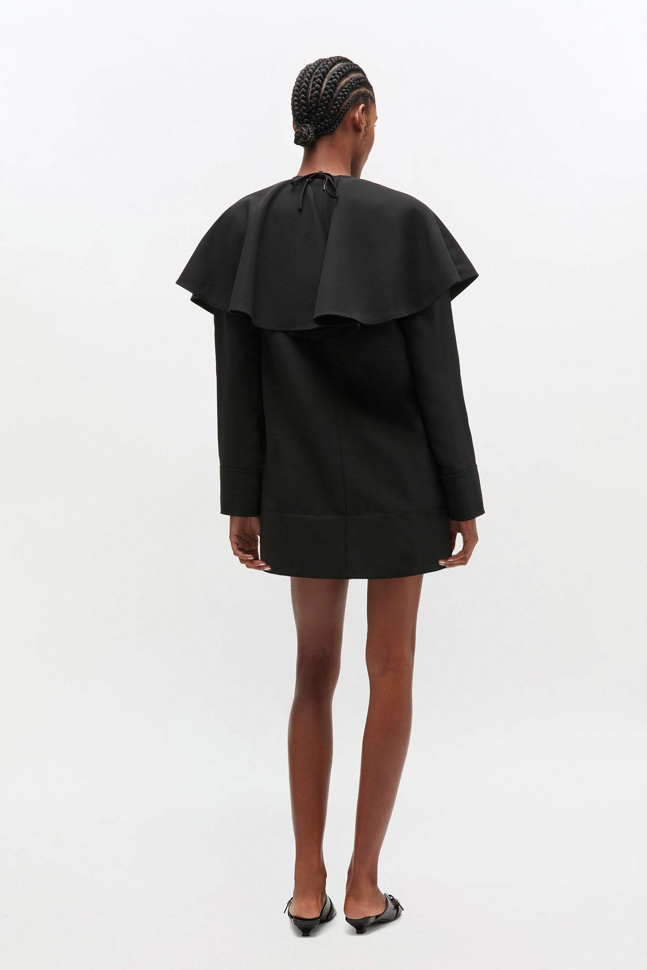 Black Circle Collar Dress Product Image