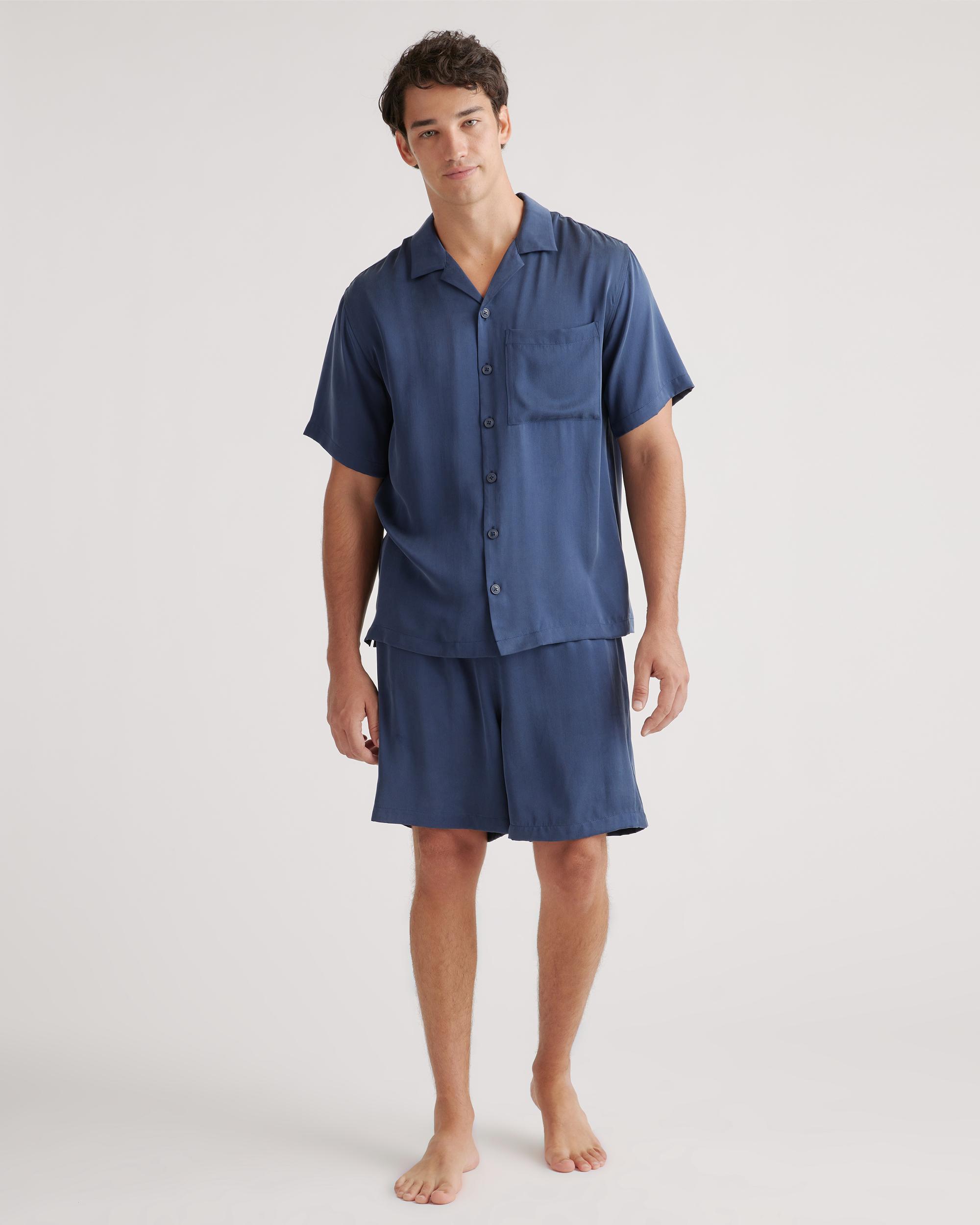 Quince | Men's Button Down Short Set Size XL, Silk Product Image