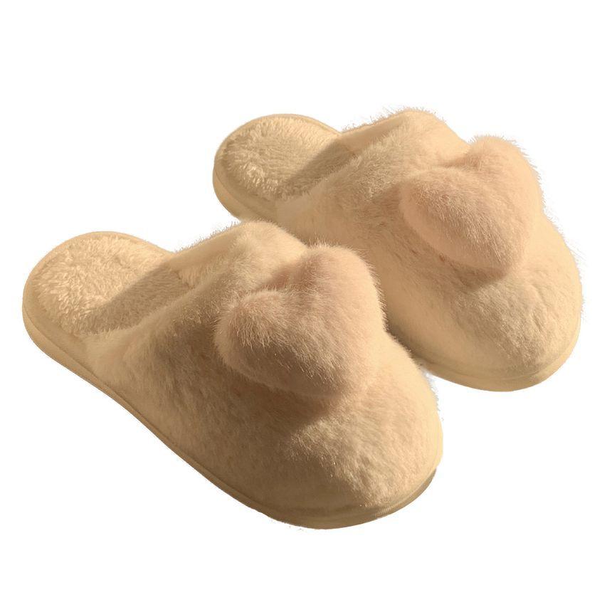 Fluffy Heart Home Slippers Product Image