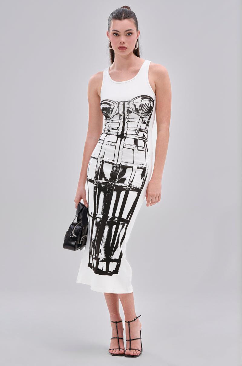 BREAK FREE PRINTED MIDI DRESS Product Image