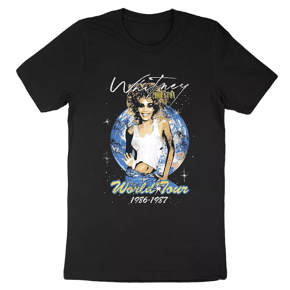 Men's Whitney Houston Tee, Size: XXL, Black Product Image