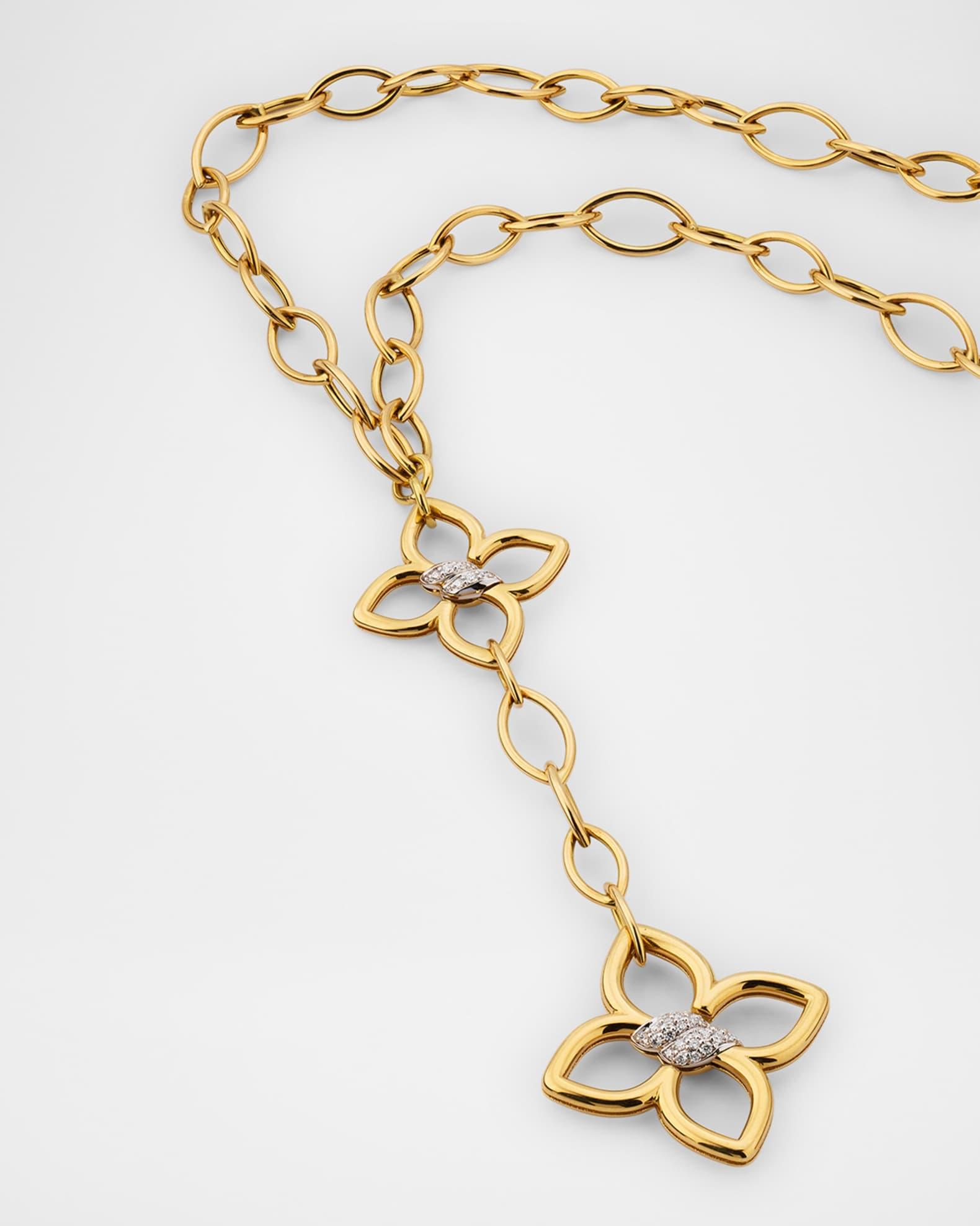 18K Yellow Gold Diamond Cialoma Necklace Product Image