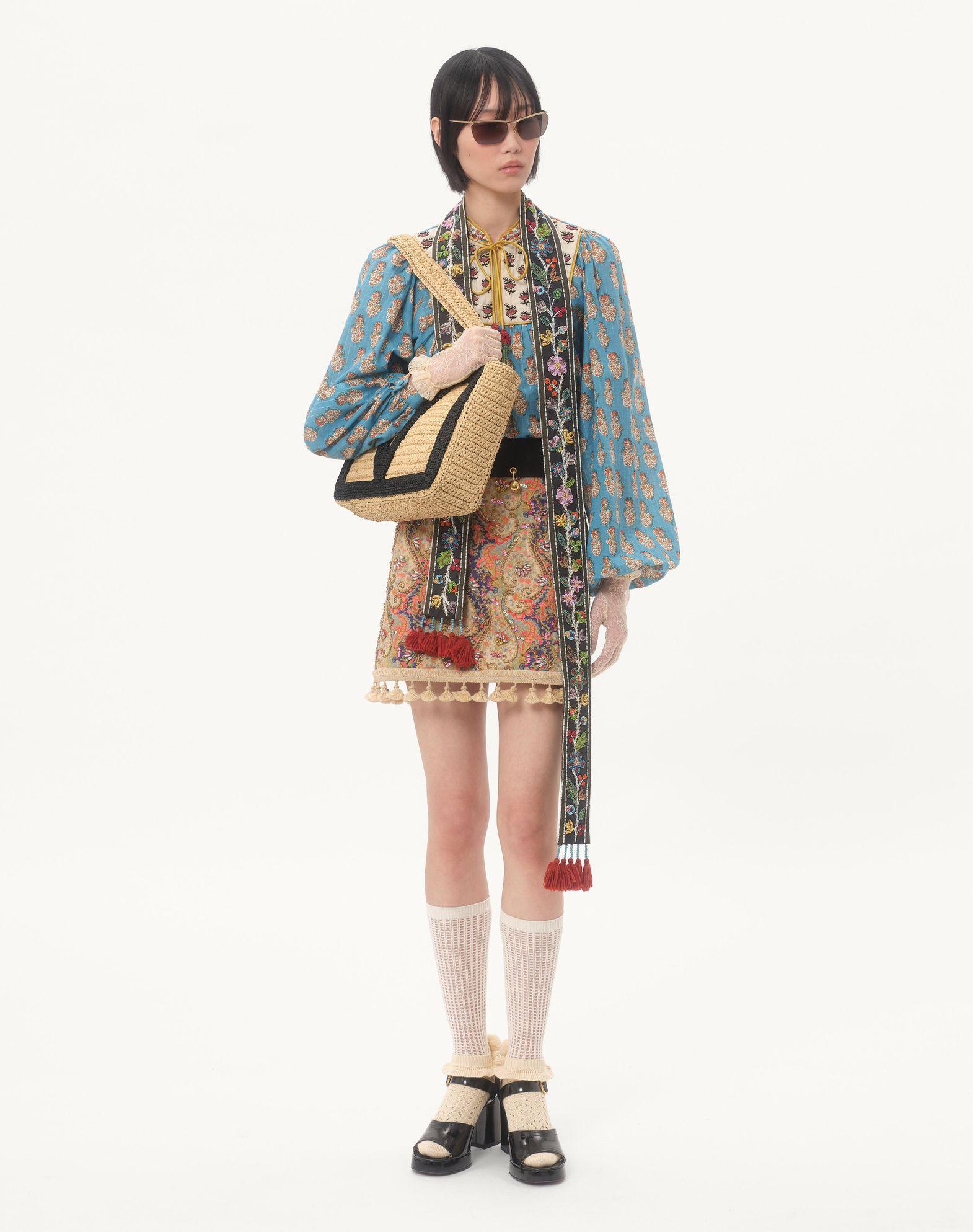 Valentino Garavani Viva Superstar Medium Shopping Bag In Raffia Product Image