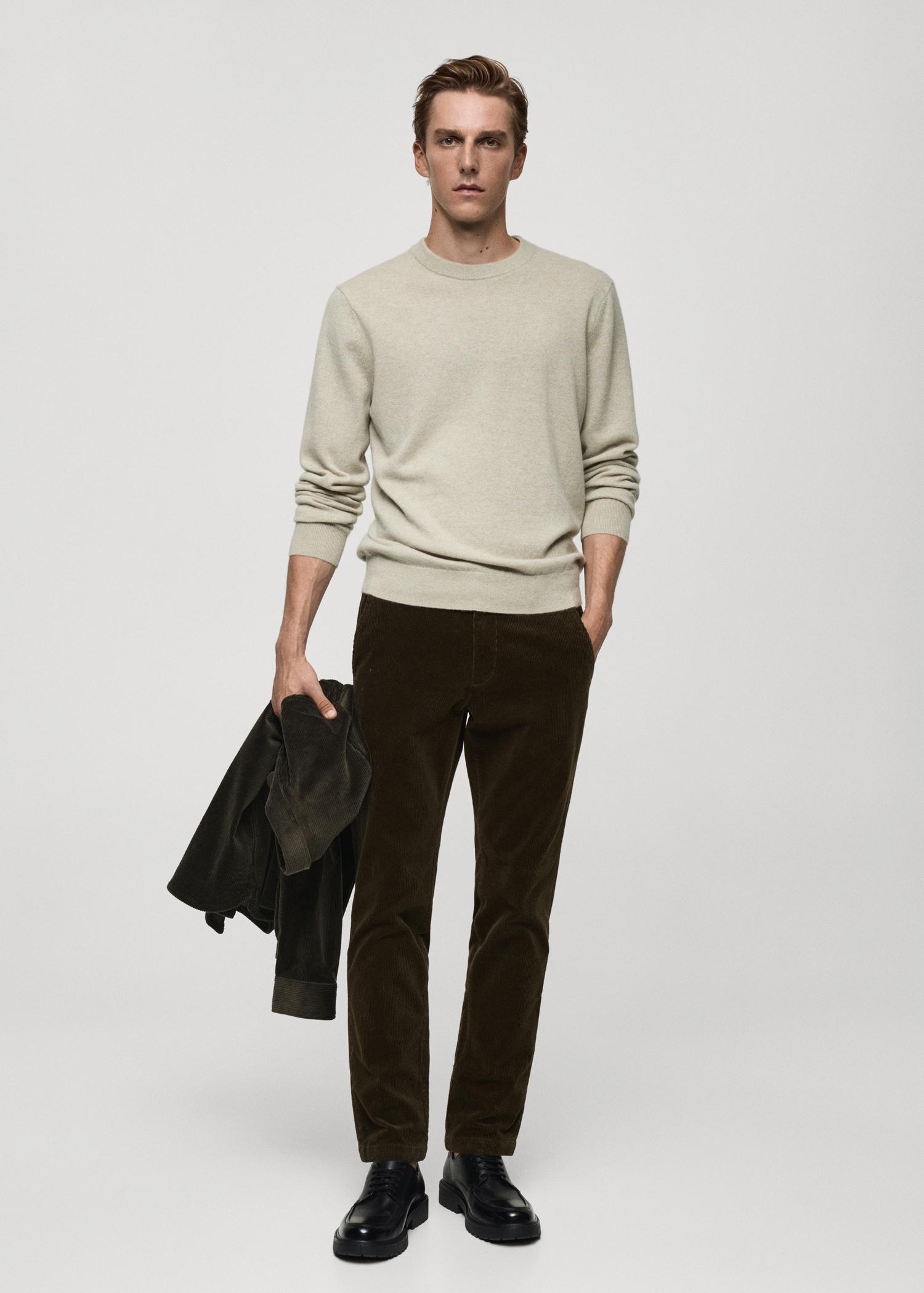 Corduroy slim-fit pants - Men | MANGO USA Product Image