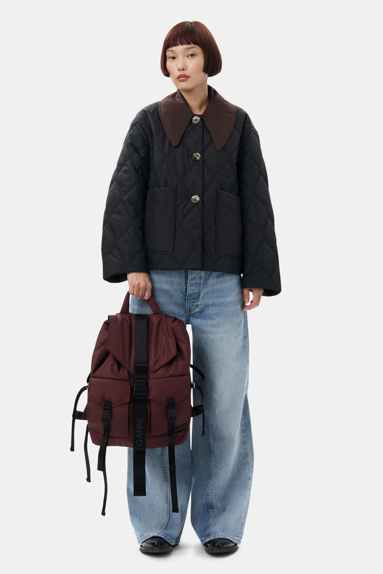 Burgundy Tech Backpack Product Image