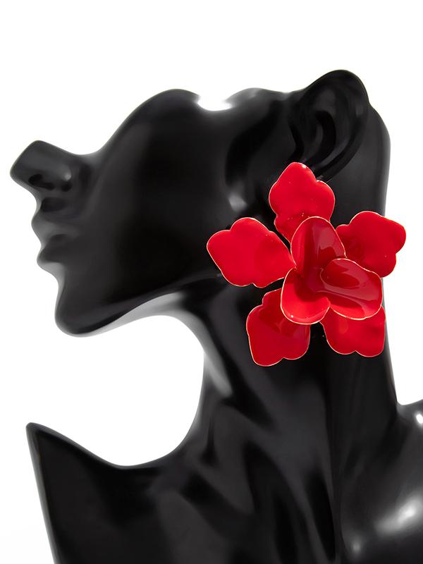 Flower Shape Drop Earrings Product Image