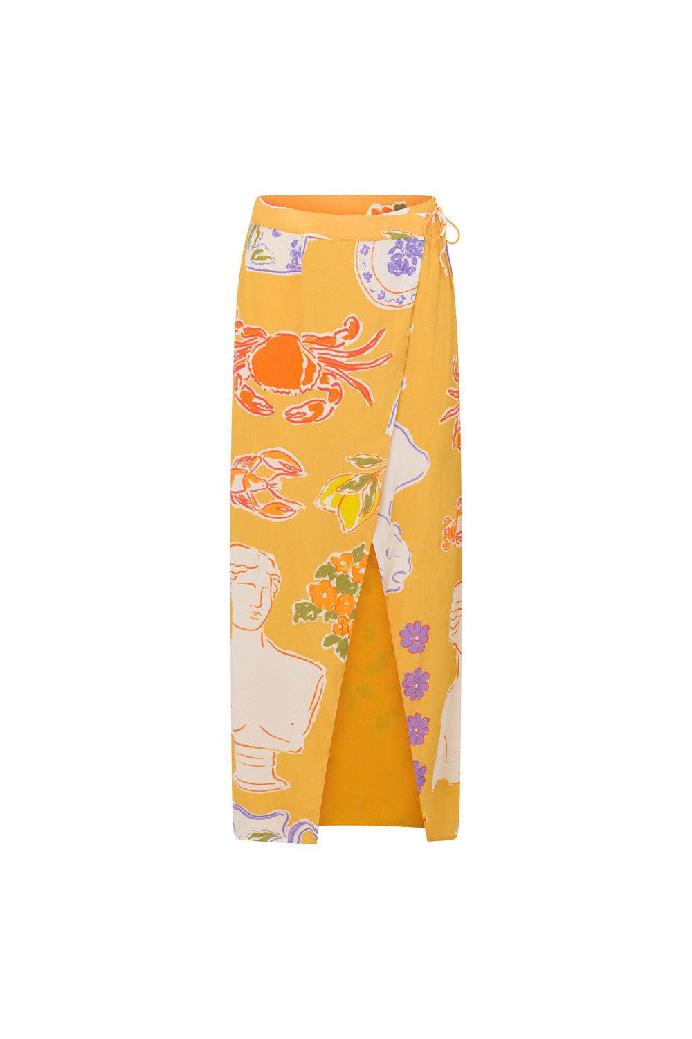 Leonie Wrap Top - Ciao Yellow Product Image