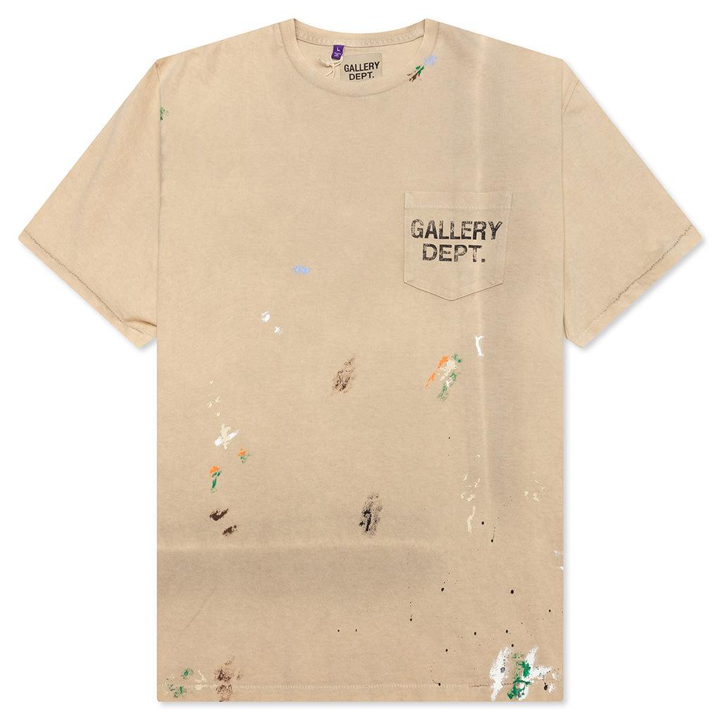 Vintage Logo Painted Tee - Taupe Male Product Image