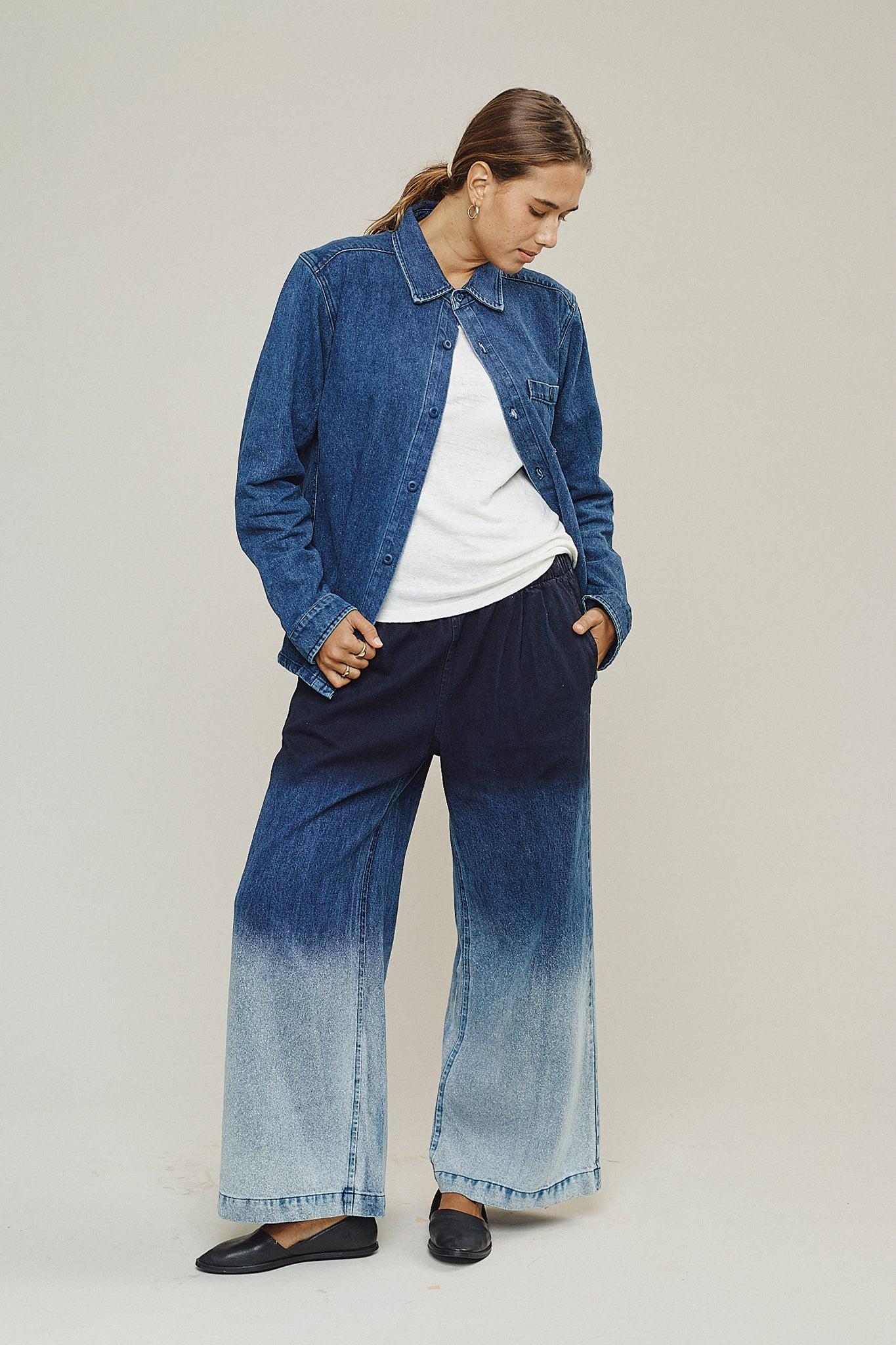Ombre Disco Denim Pant Female Product Image