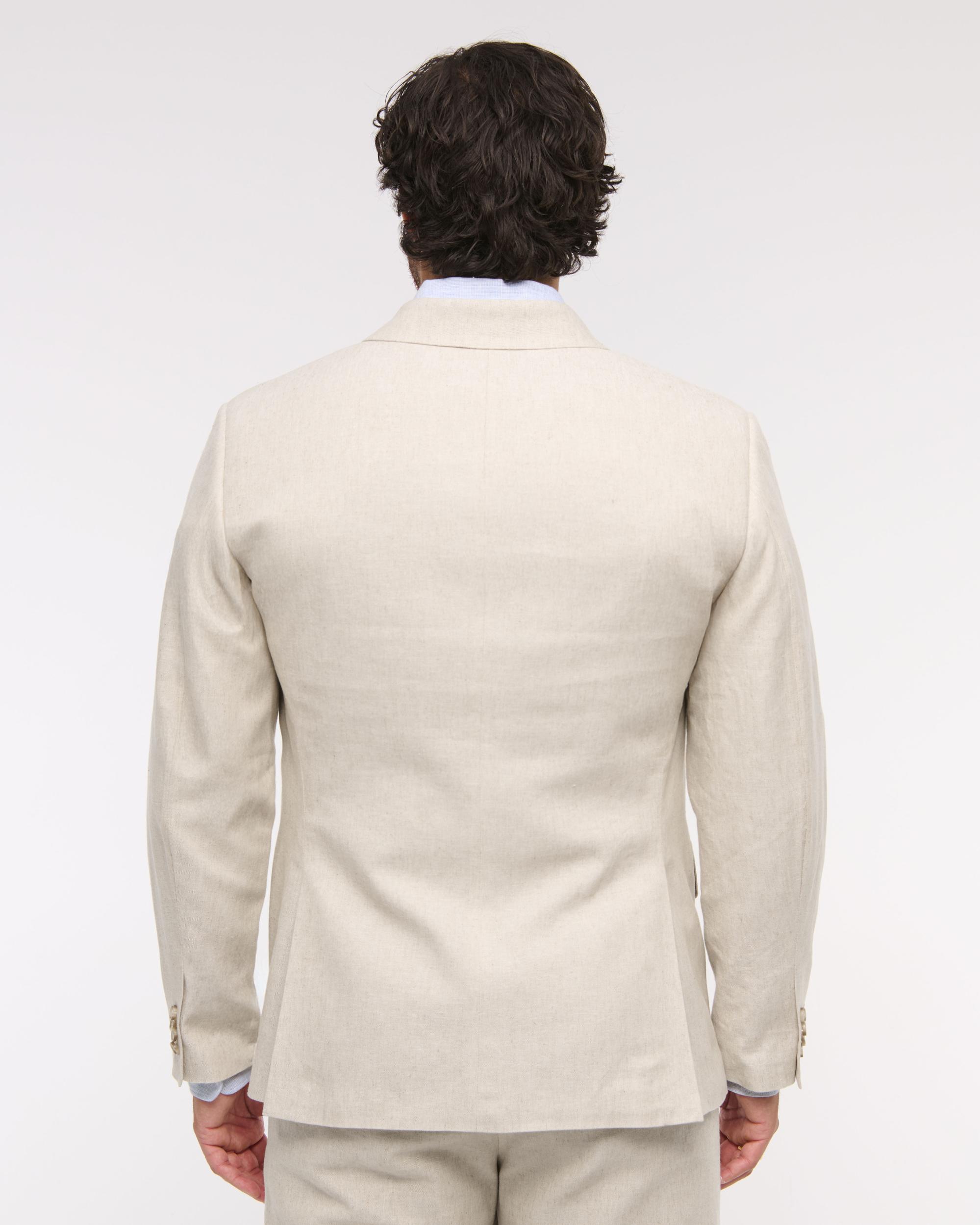 The A&F Collins Athletic Fit Linen-Blend Blazer Product Image
