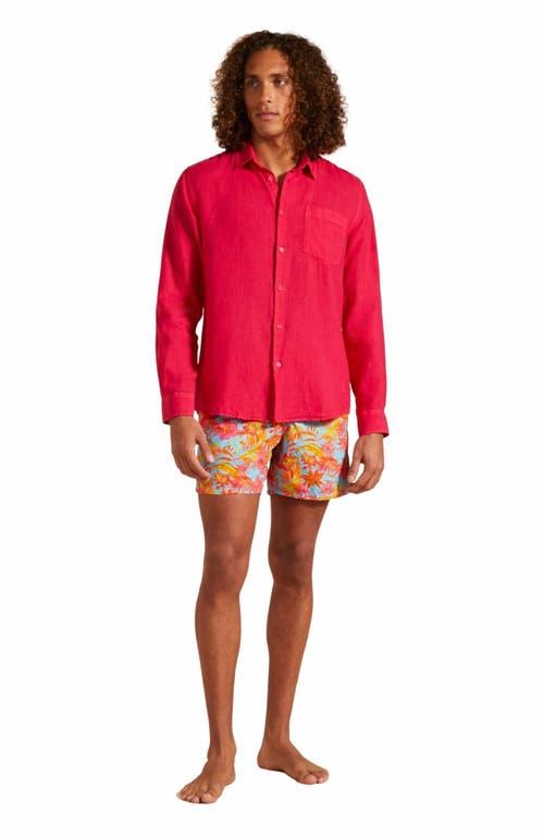 Vilebrequin Men's Solid Linen Shirt Product Image