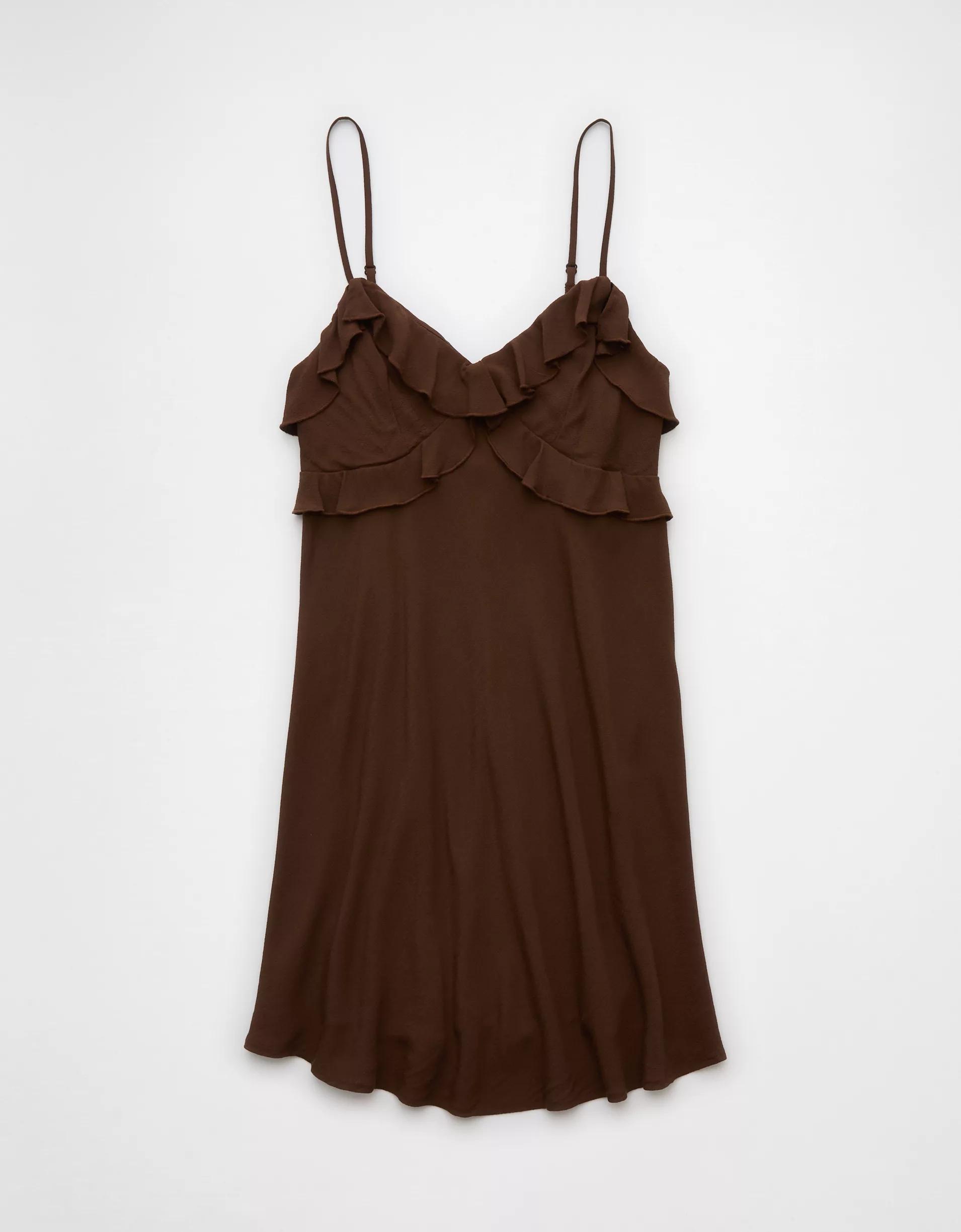 AE Ruffle Mini Slip Dress Product Image